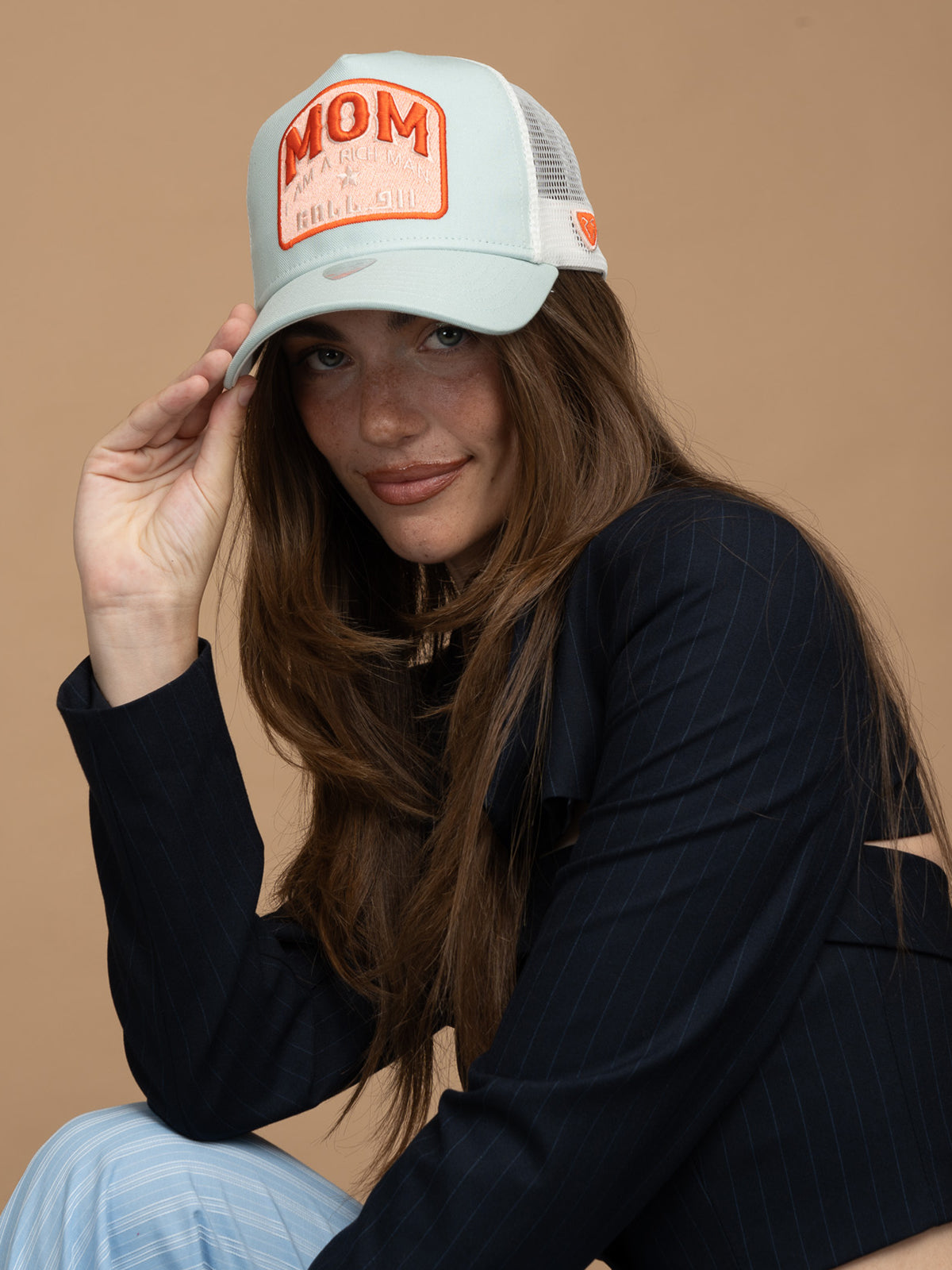 Trucker Hat - Motto Collection - Mom - Mint Green