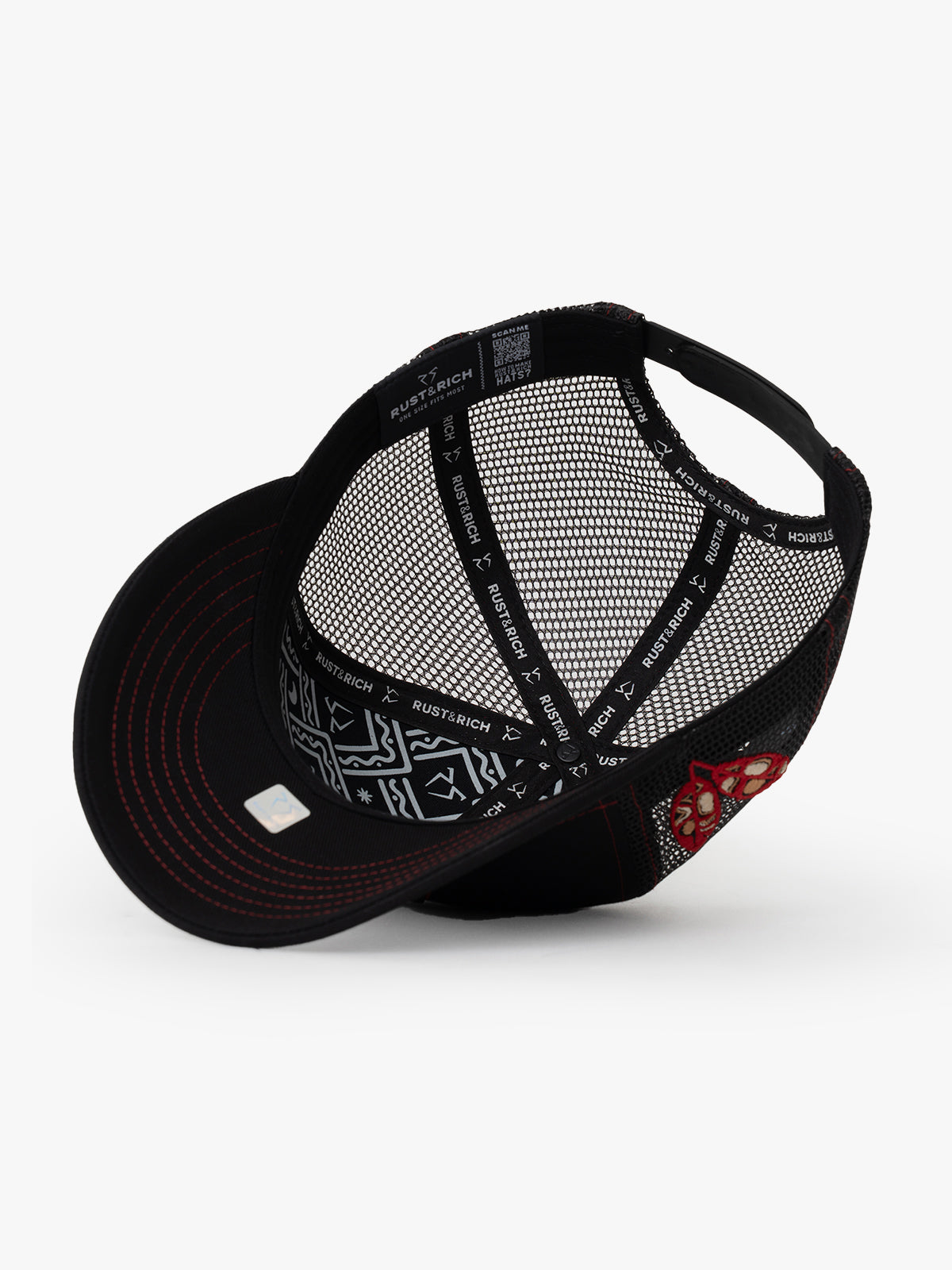 Baseball Cap - The Indians Collection - Red Indian - Black/Red