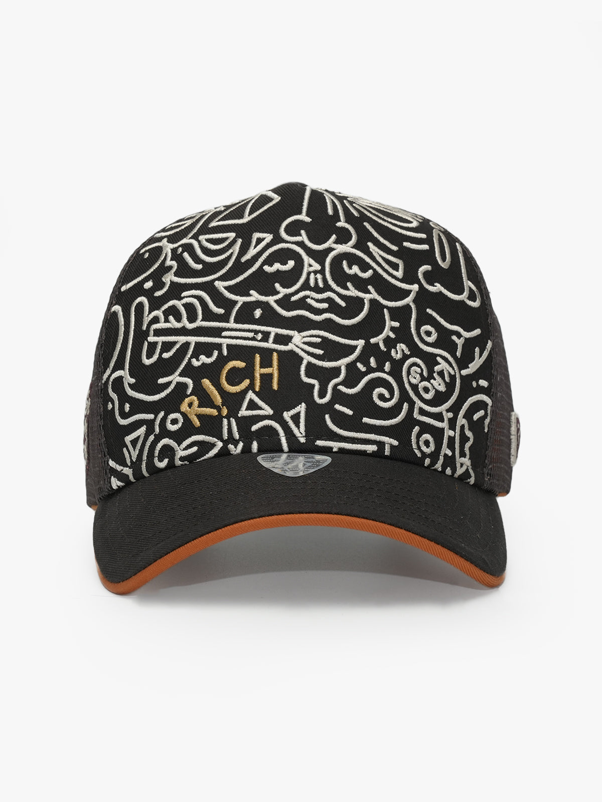 Trucker Hat - Art Collection - Doodle - Brown