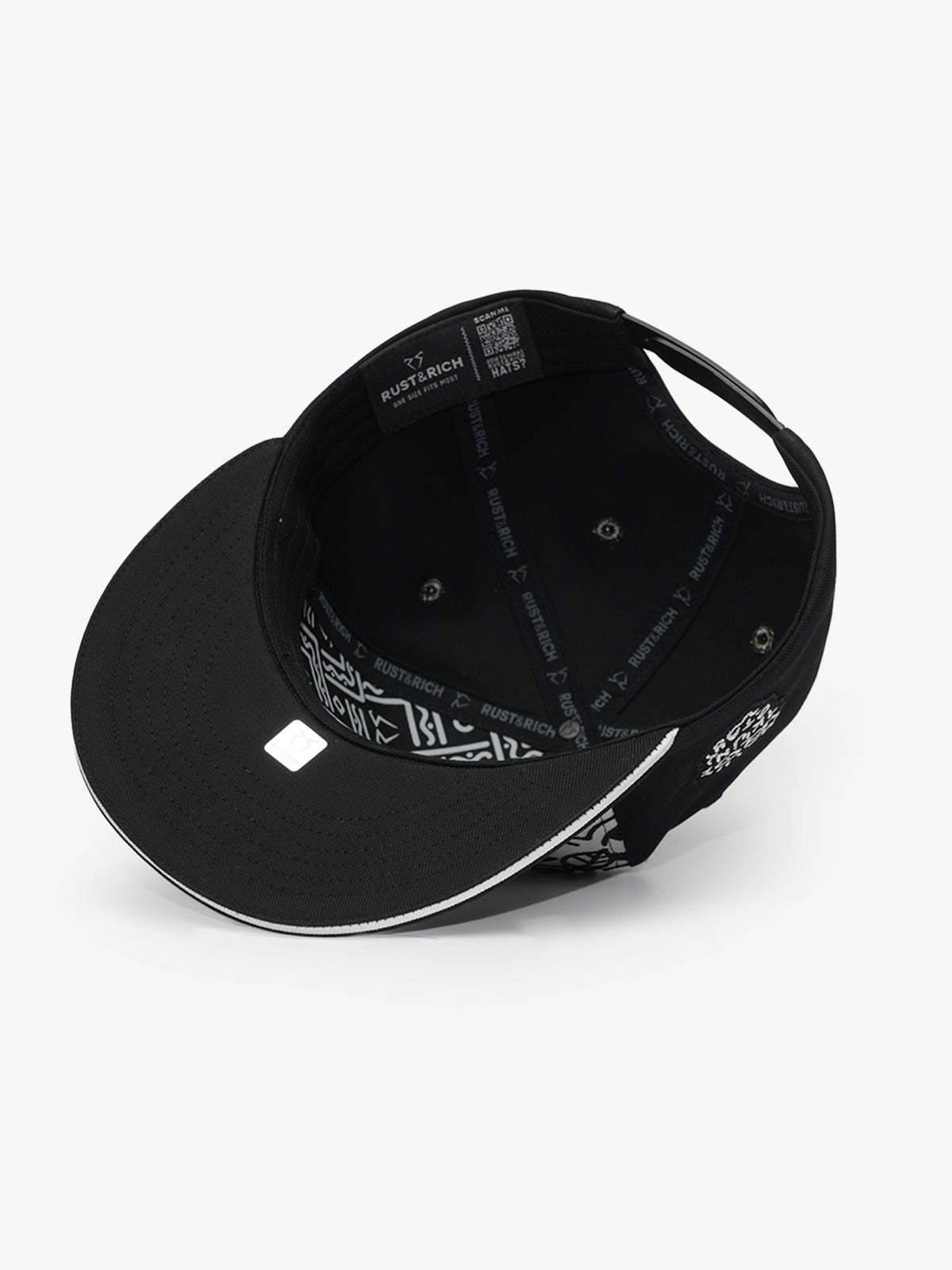 Snapback Cap - Art Collection - Doodle Monkey - Black/White