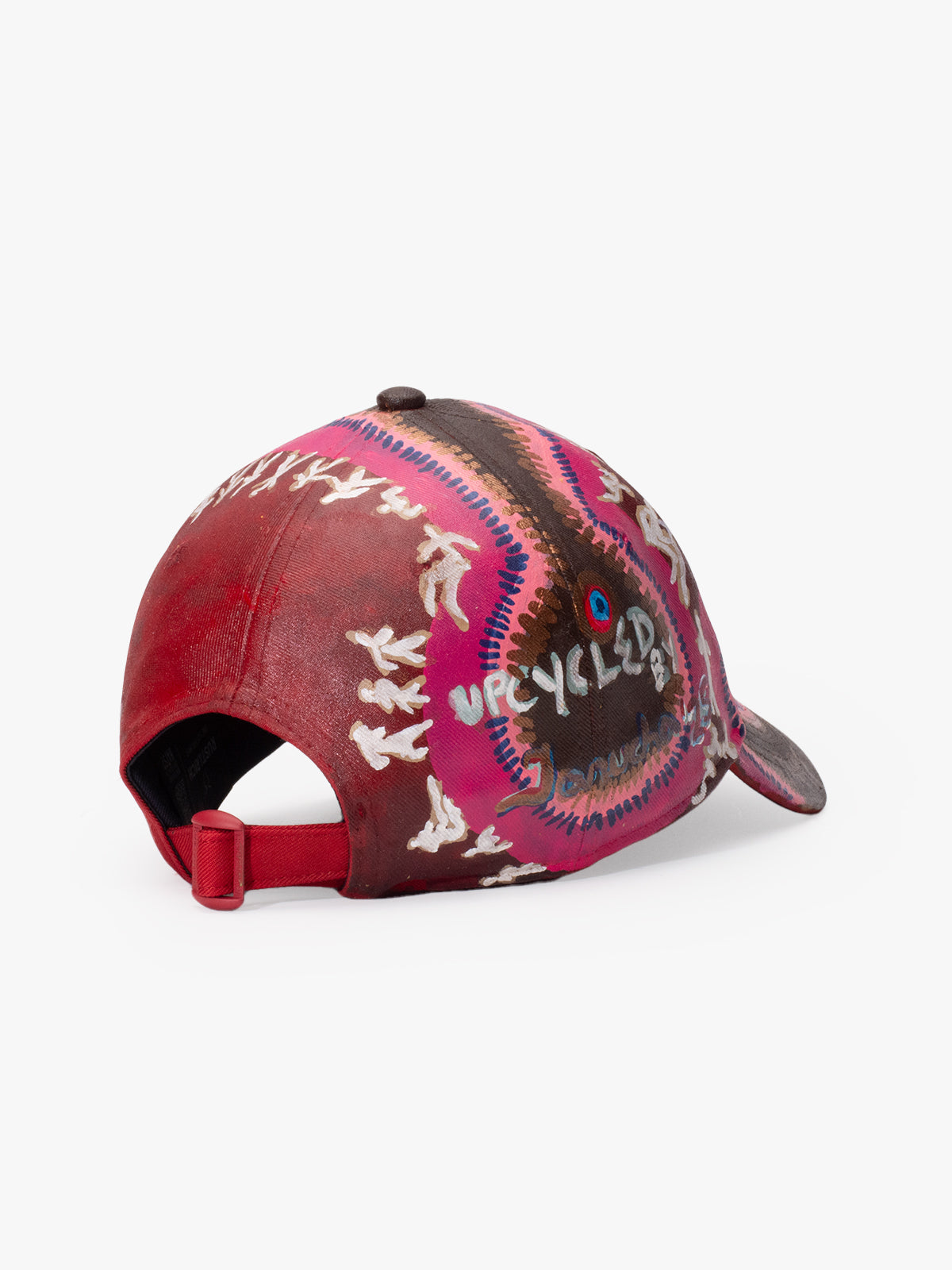 Baseball Cap - Art Collection - Upcycling - Burgundy