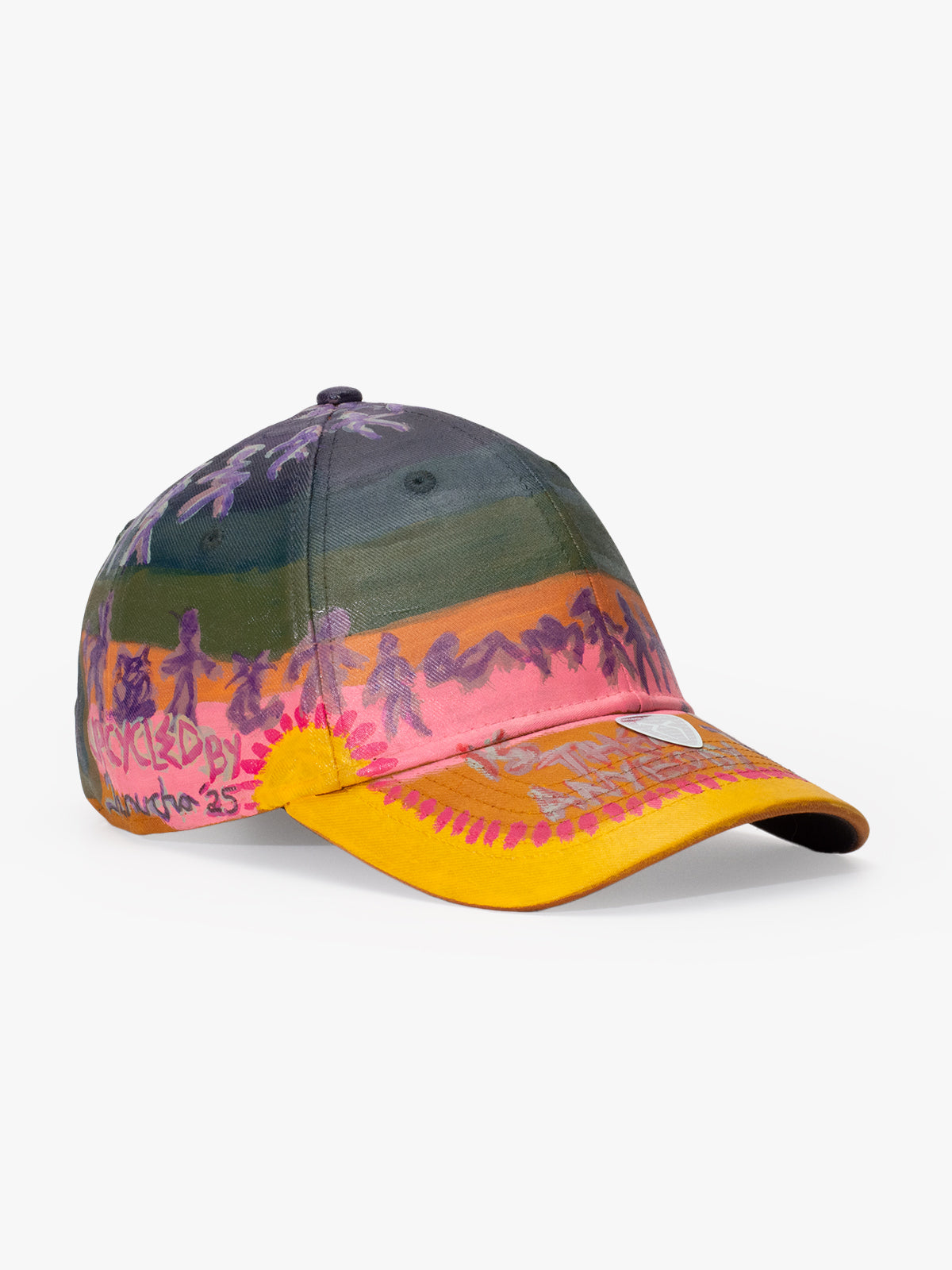 Baseball Cap - Art Collection - Upcycling - Yellow