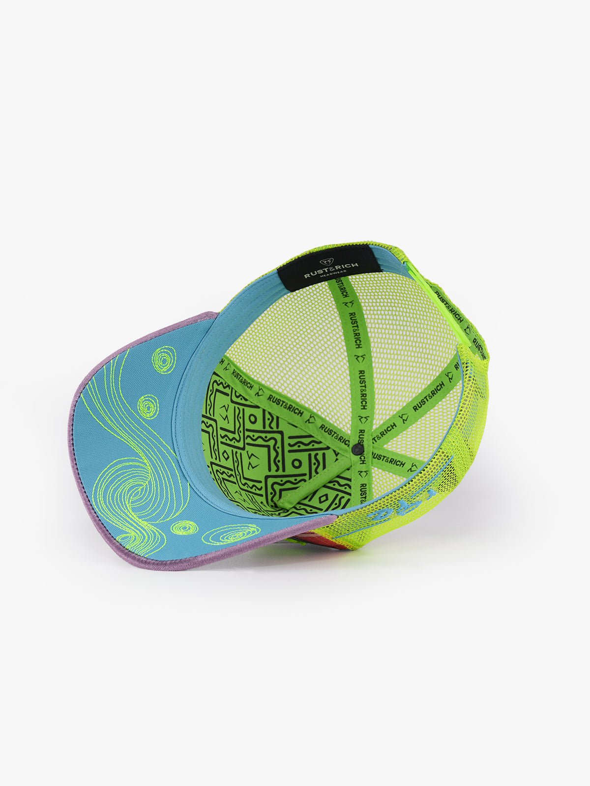 Trucker Hat - Art Collection - Frida - Pink/Neon Green - 5