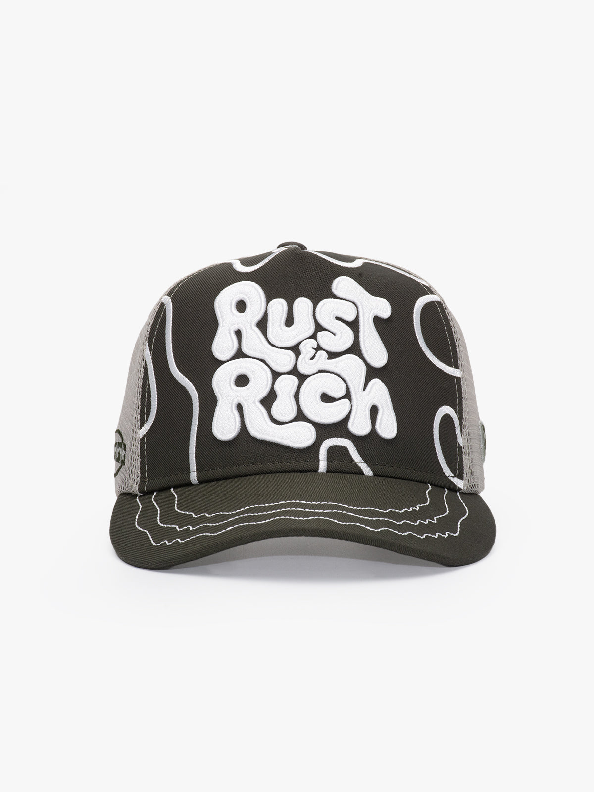 Trucker Hat - Curved Visor - Urban Collection - Line - Haki