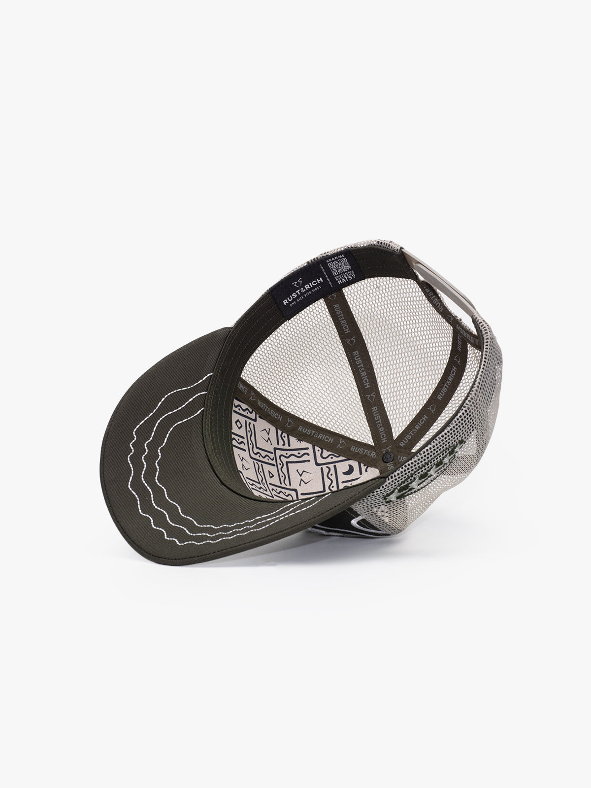Trucker Hat - Curved Visor - Urban Collection - Line - Haki