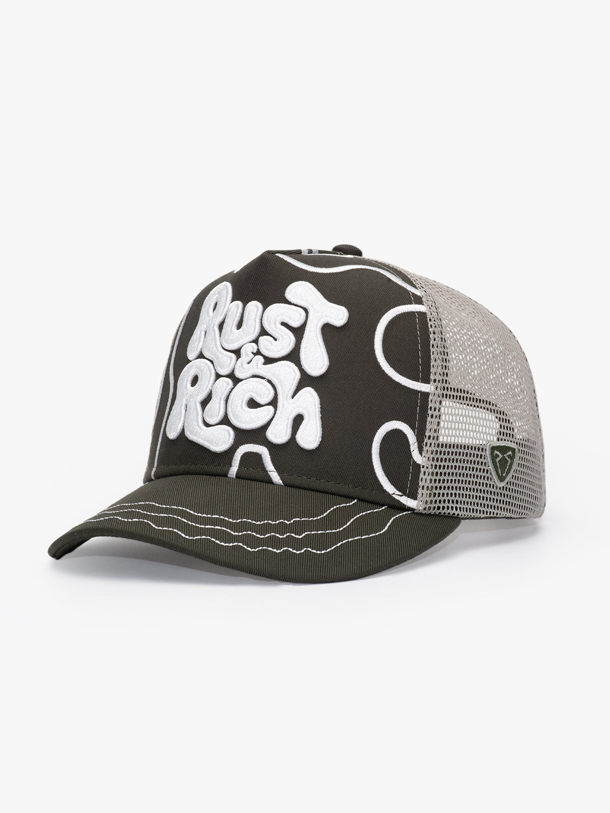 Trucker Hat - Curved Visor - Urban Collection - Line - Haki