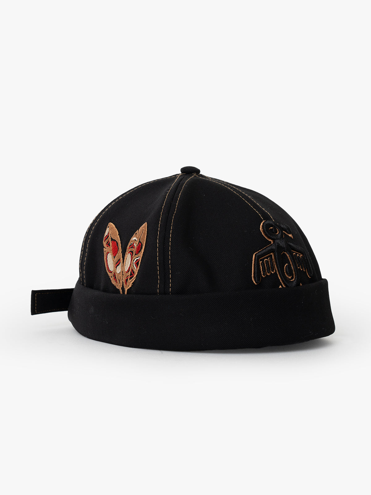 Docker Hat - The Indians Collection - Red Indian - Black/Gold