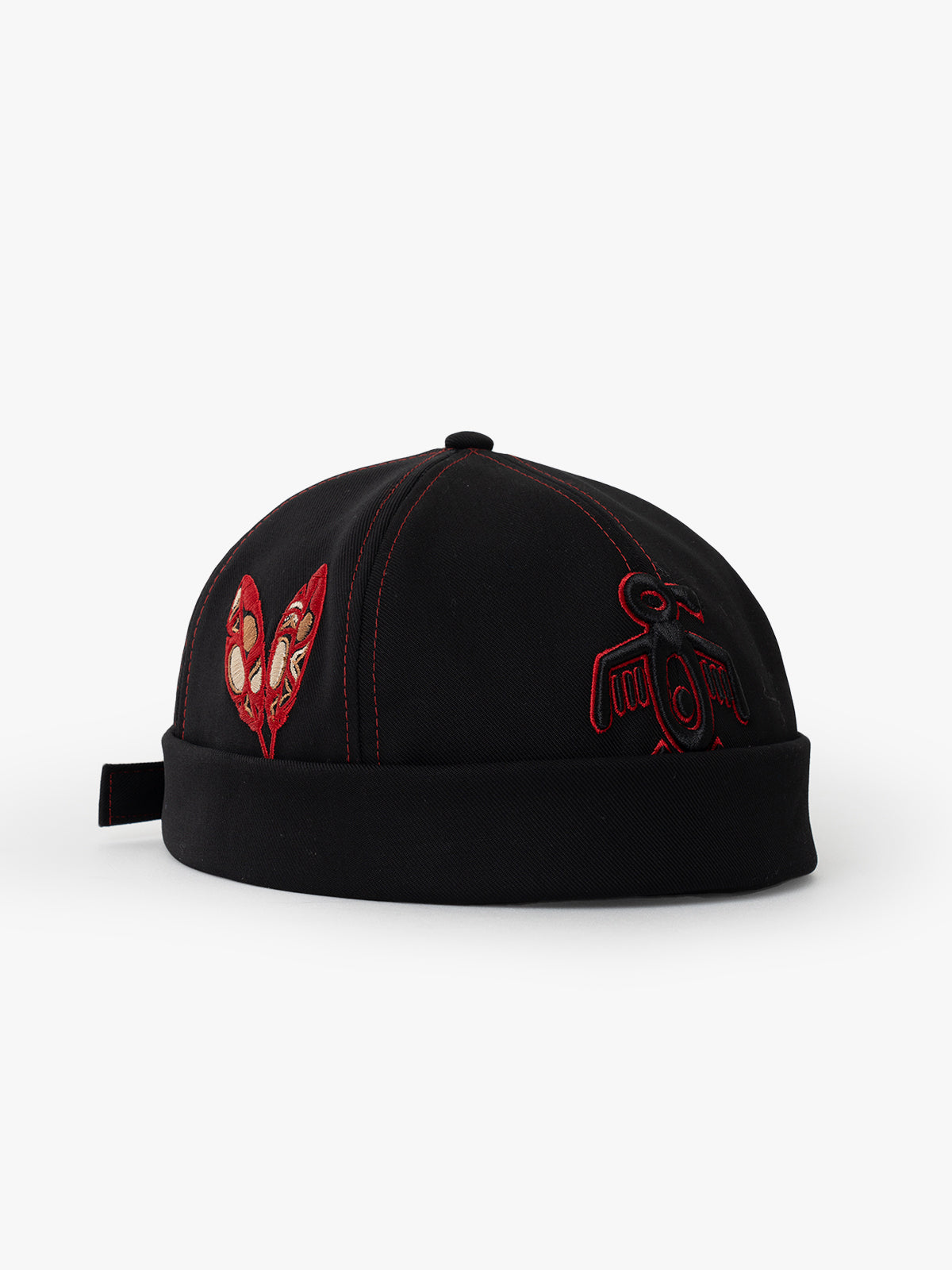 Docker Hat - Symbols Collection - Red Indian - Siyah/Kırmızı