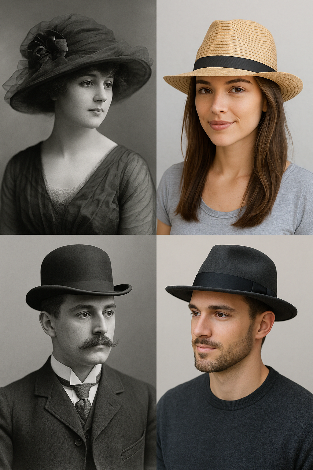 Men’s and Women’s Hat Fashion from Past to Present: From the 1920s to the 2020s
