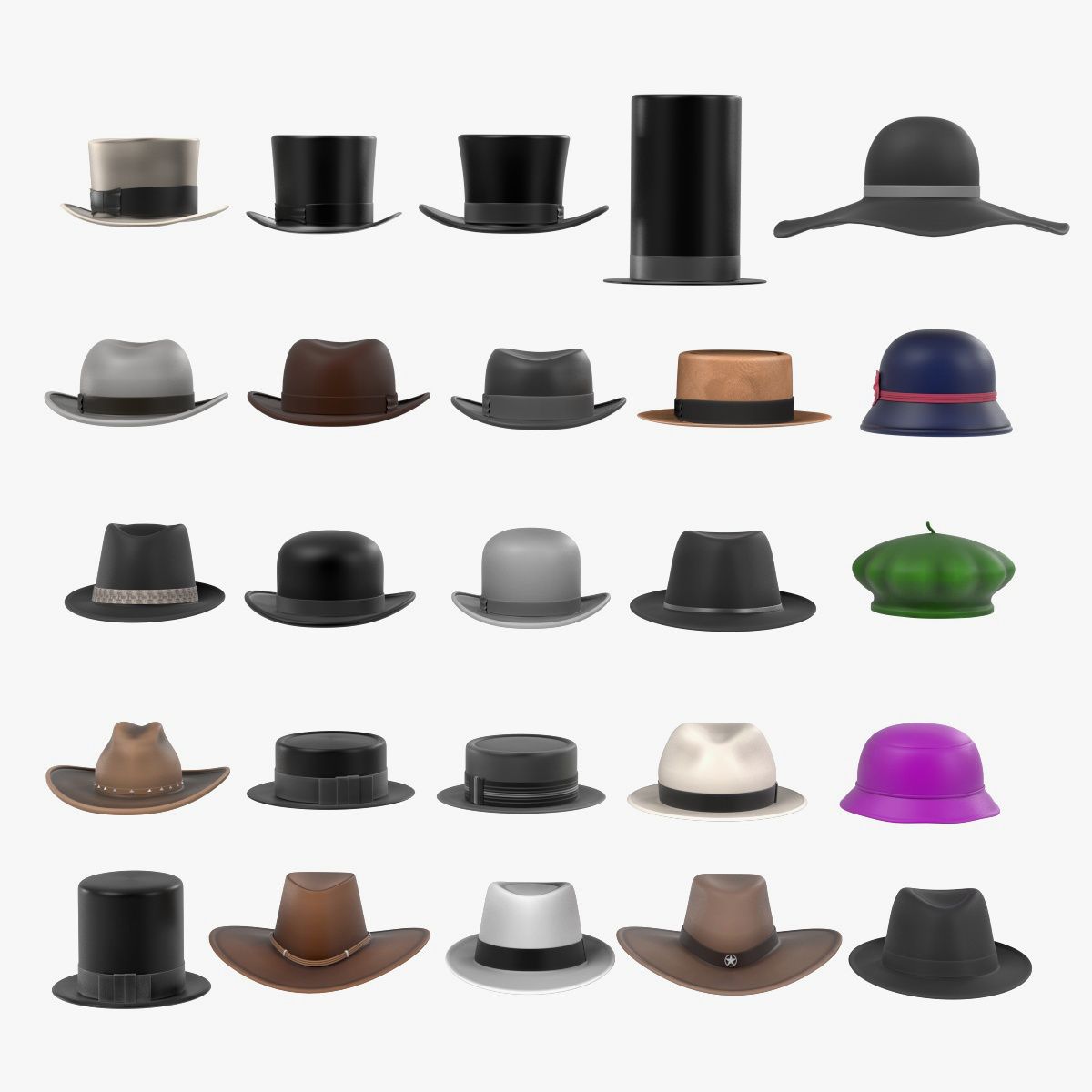 The Emergence and Development of Iconic Hat Models