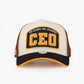 Trucker Hat - Name Collection - Custom Made Three Letters - Ekru/Kahverengi