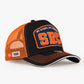 Trucker Hat - Name Collection - Custom Made Three Letters - Lacivert/Turuncu