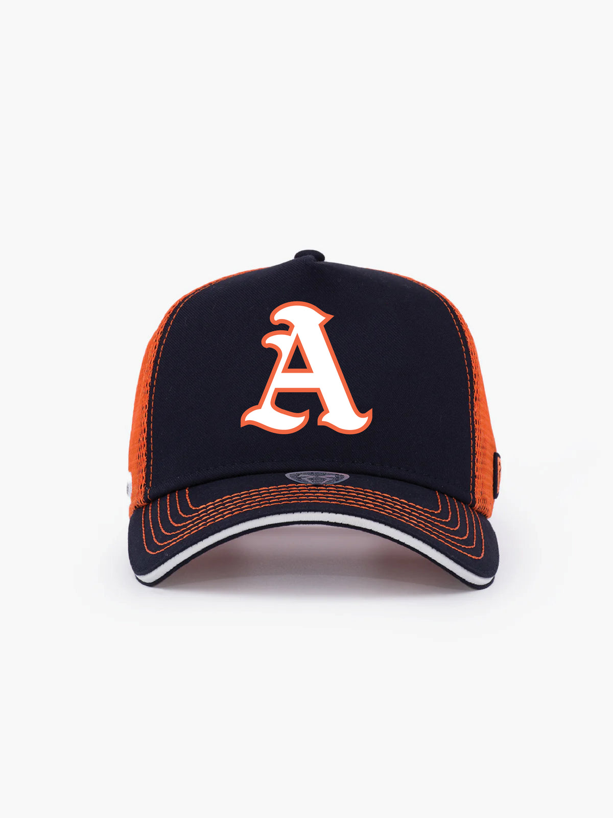 Trucker Hat - Name Collection - Custom Made - Lacivert/Turuncu