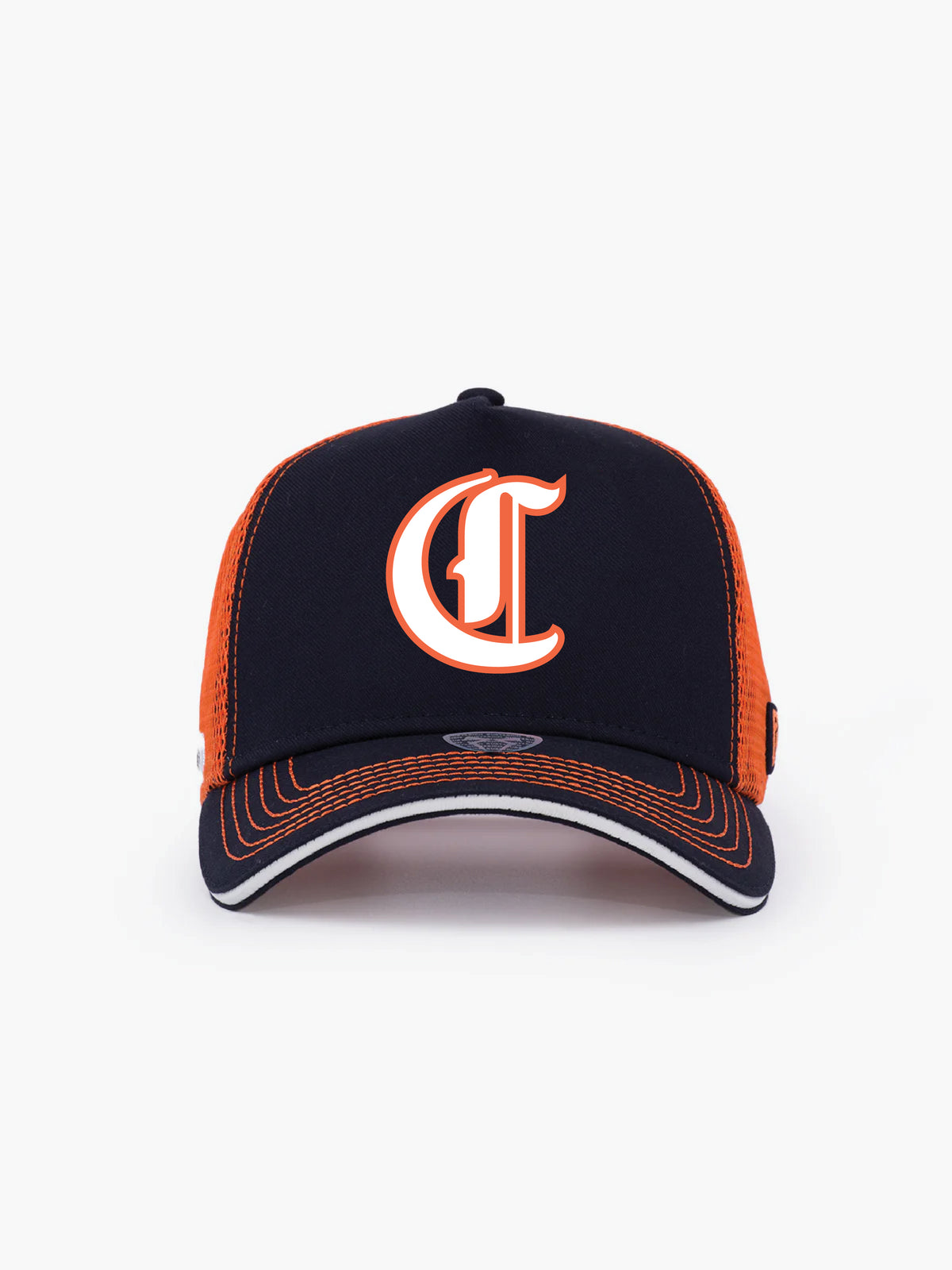 Trucker Hat - Name Collection - Custom Made - Lacivert/Turuncu