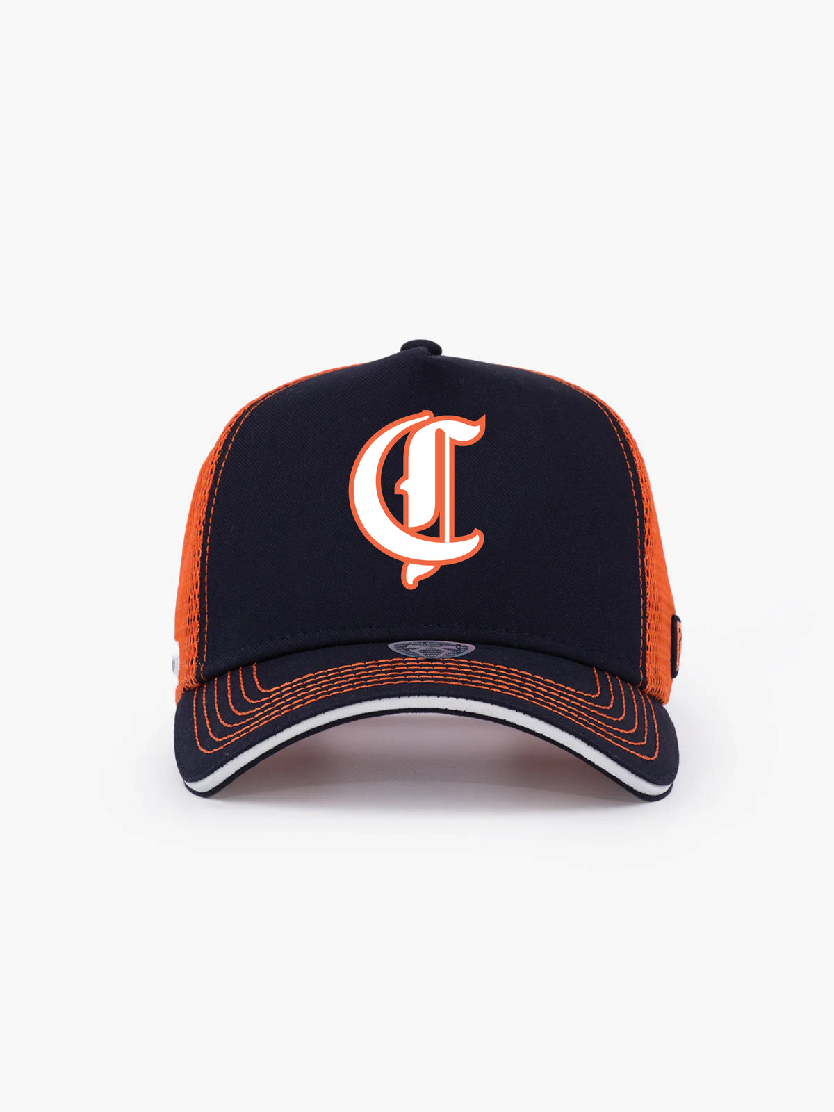 Trucker Hat - Name Collection - Custom Made - Lacivert/Turuncu