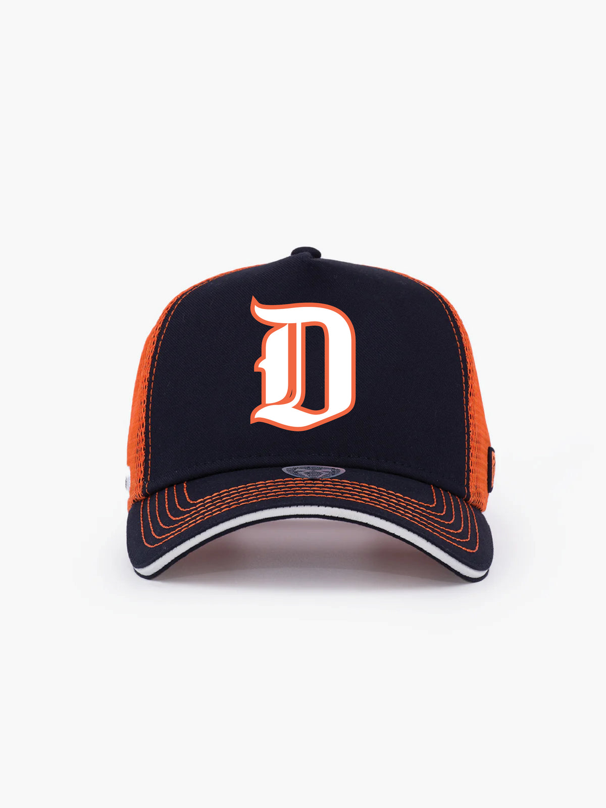 Trucker Hat - Name Collection - Custom Made - Lacivert/Turuncu