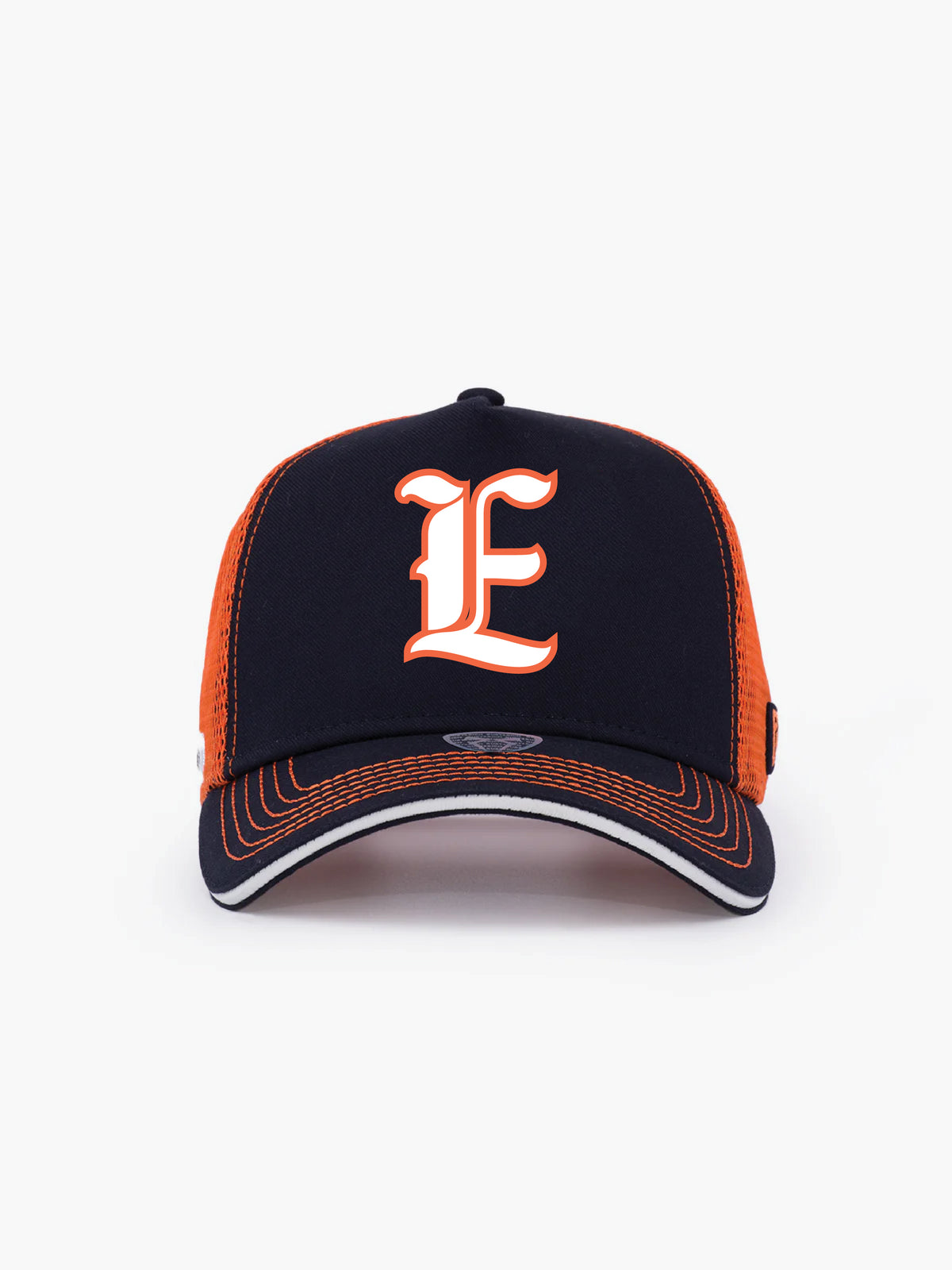 Trucker Hat - Name Collection - Custom Made - Lacivert/Turuncu