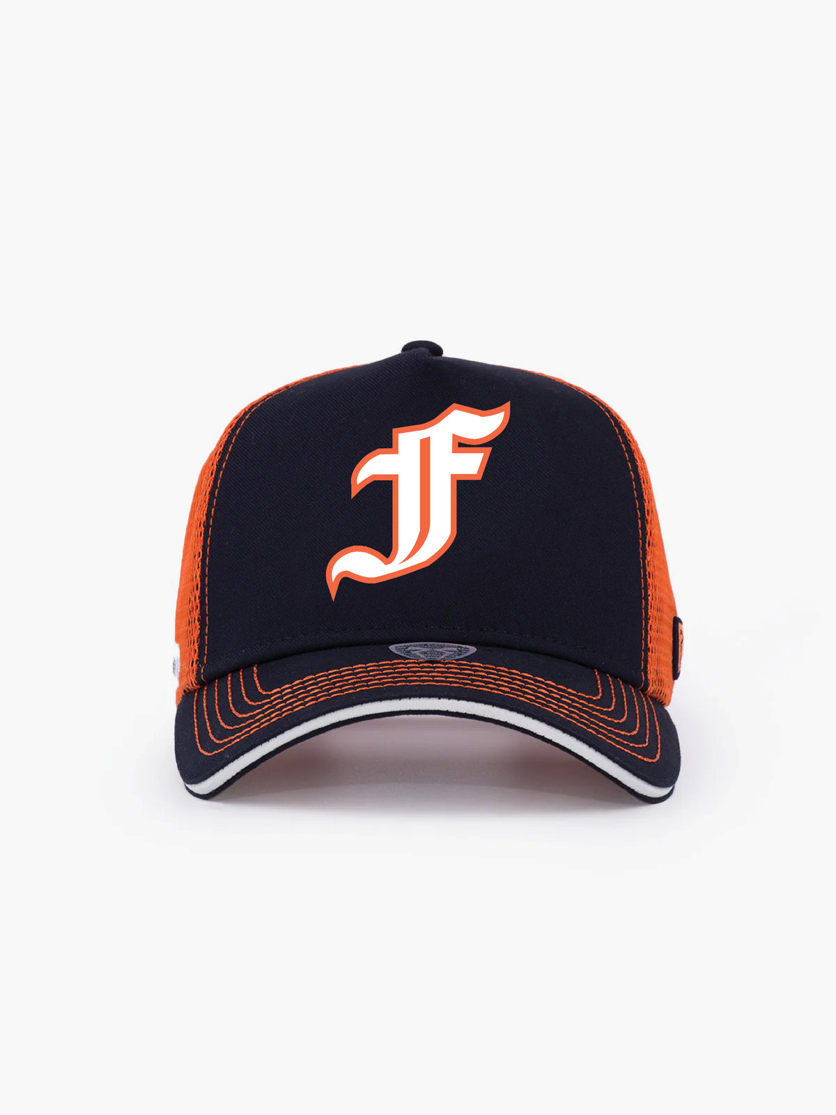 Trucker Hat - Name Collection - Custom Made - Lacivert/Turuncu
