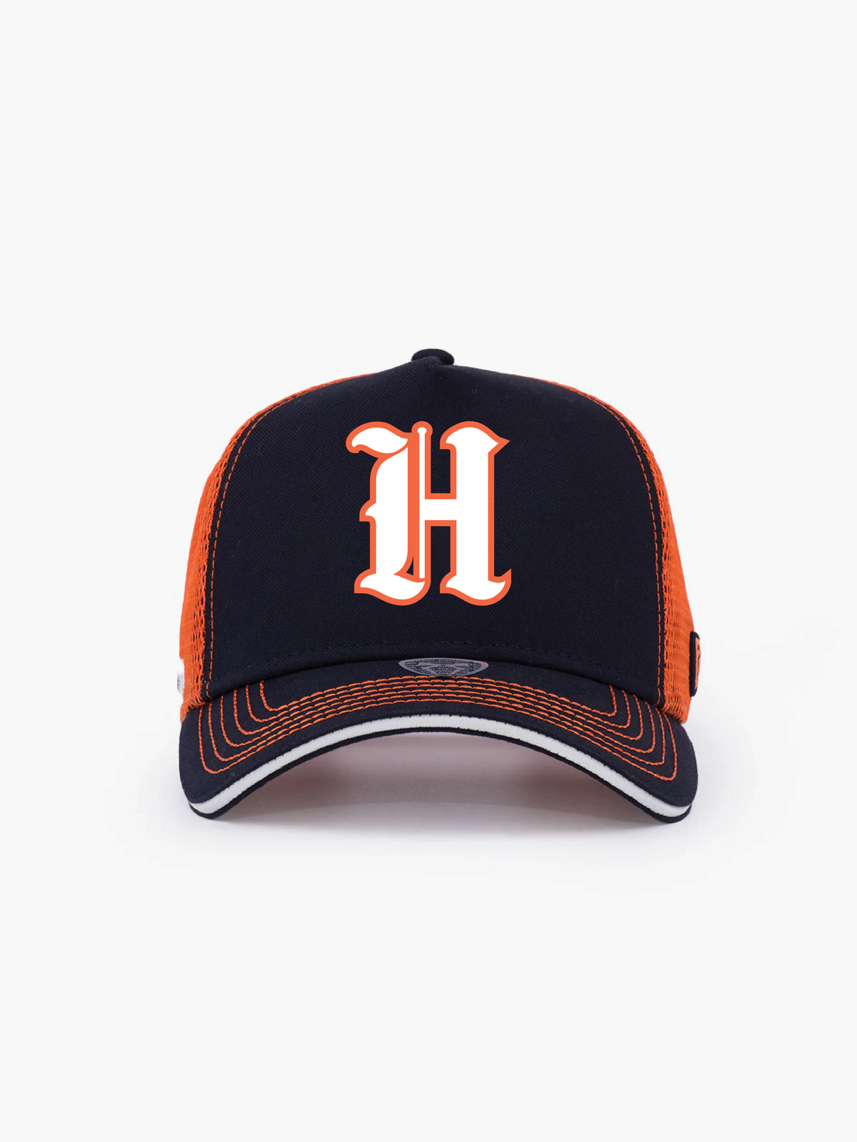 Trucker Hat - Name Collection - Custom Made - Lacivert/Turuncu