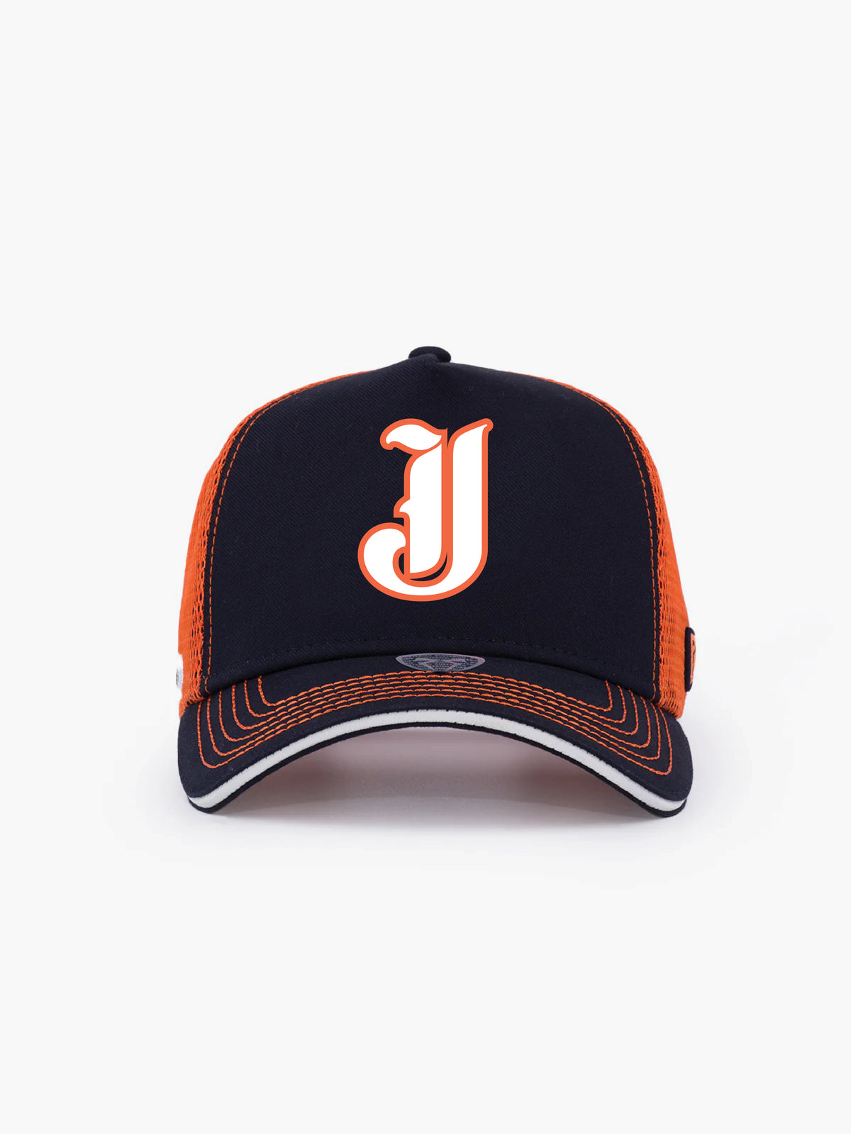 Trucker Hat - Name Collection - Custom Made - Lacivert/Turuncu