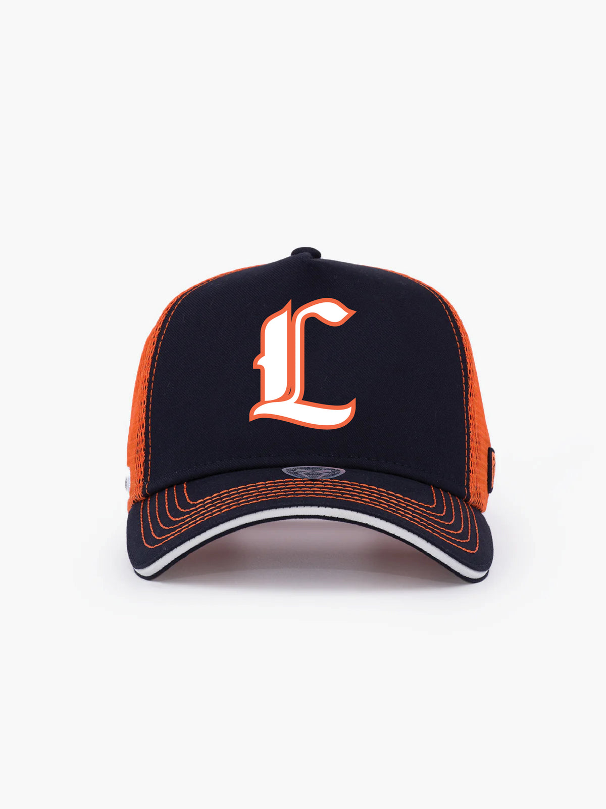 Trucker Hat - Name Collection - Custom Made - Lacivert/Turuncu