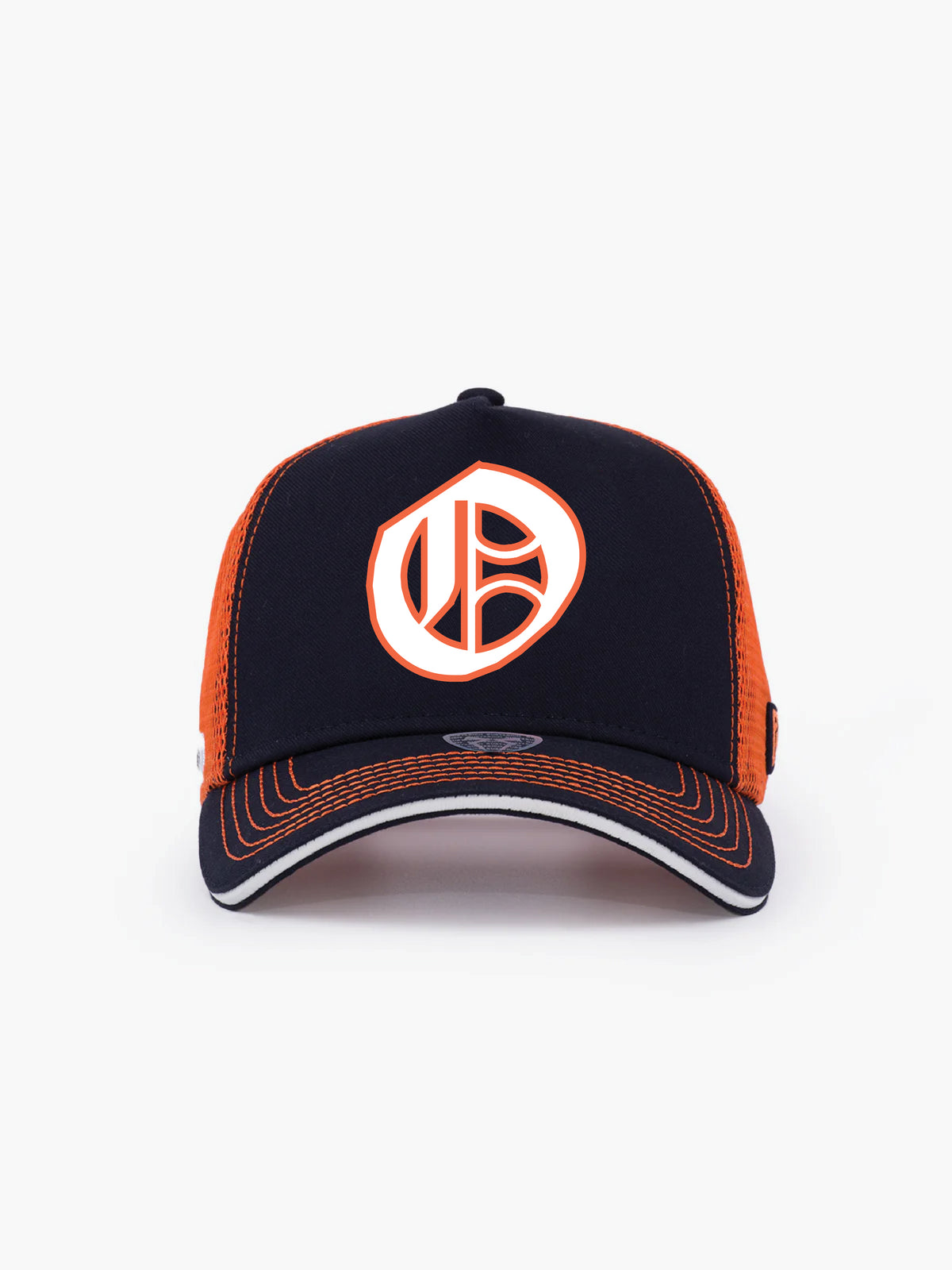 Trucker Hat - Name Collection - Custom Made - Lacivert/Turuncu