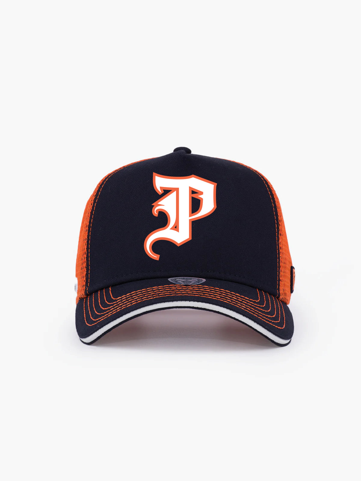 Trucker Hat - Name Collection - Custom Made - Lacivert/Turuncu