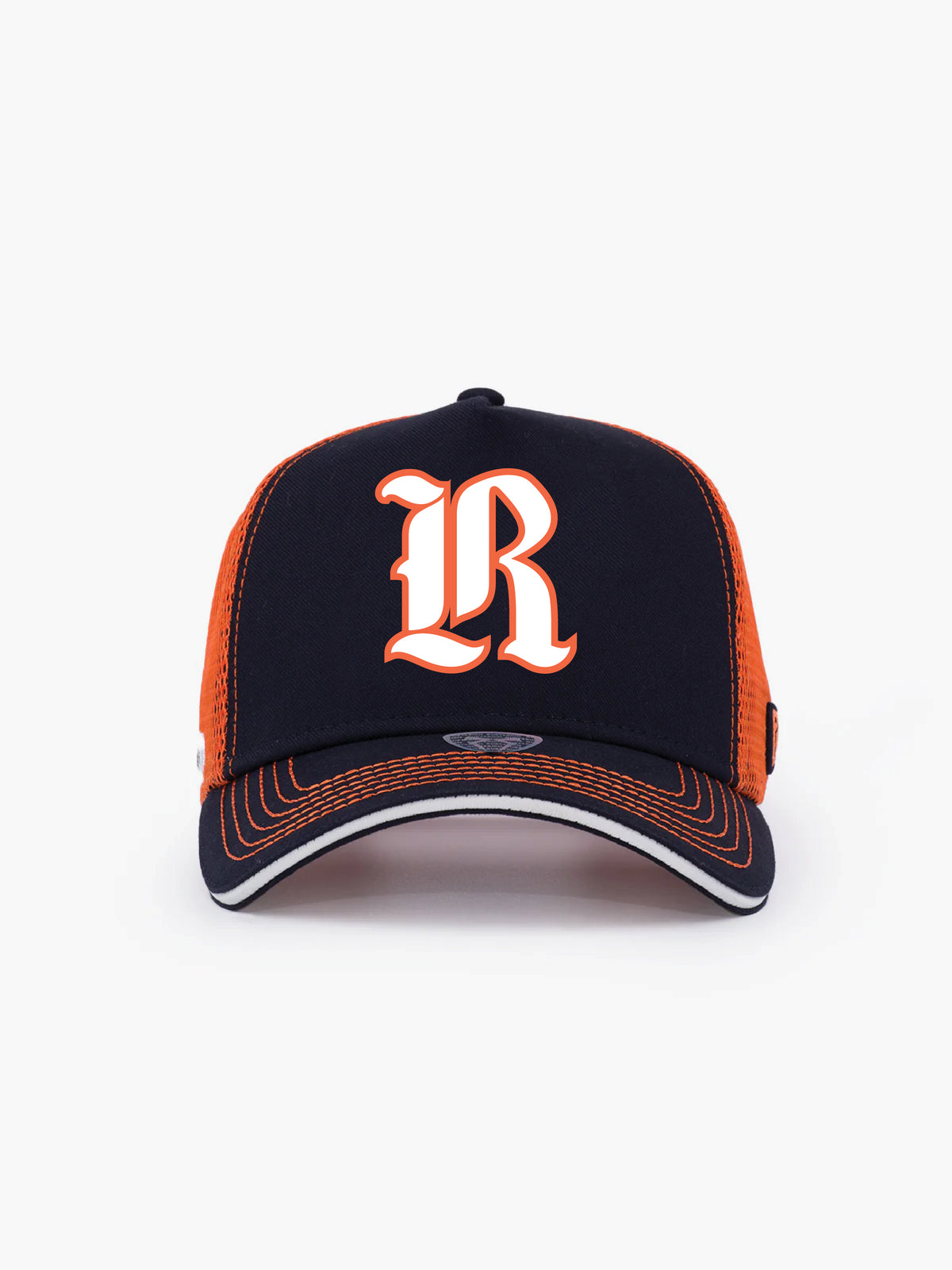 Trucker Hat - Name Collection - Custom Made - Lacivert/Turuncu