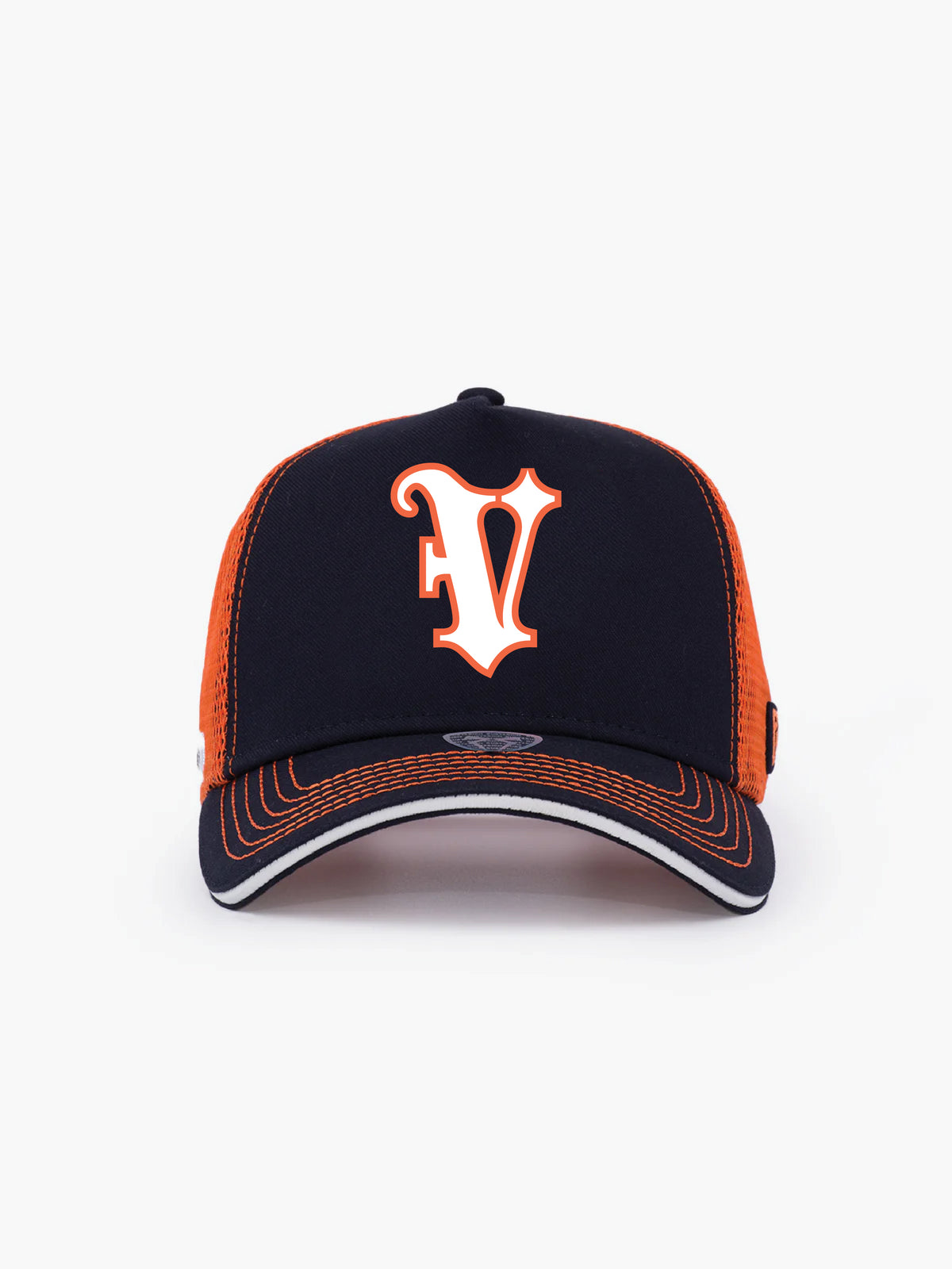 Trucker Hat - Name Collection - Custom Made - Lacivert/Turuncu