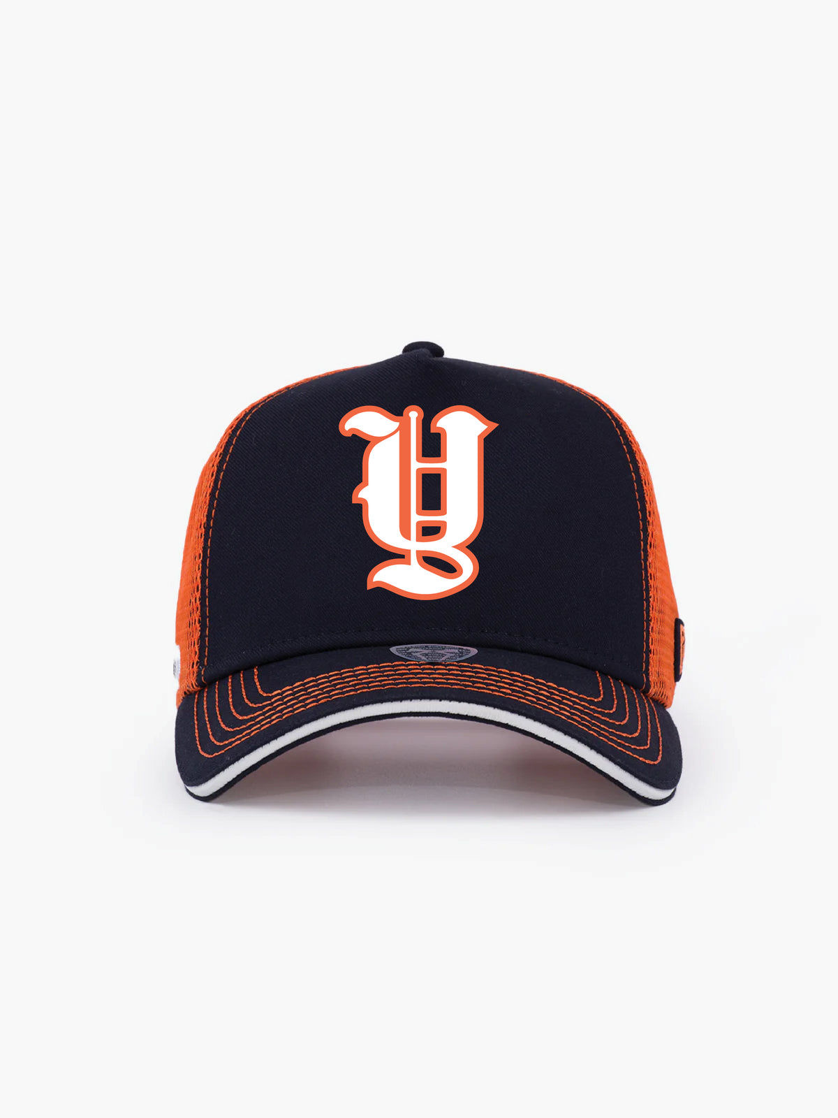Trucker Hat - Name Collection - Custom Made - Lacivert/Turuncu