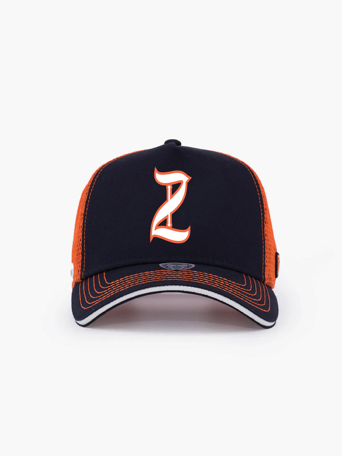 Trucker Hat - Name Collection - Custom Made - Lacivert/Turuncu