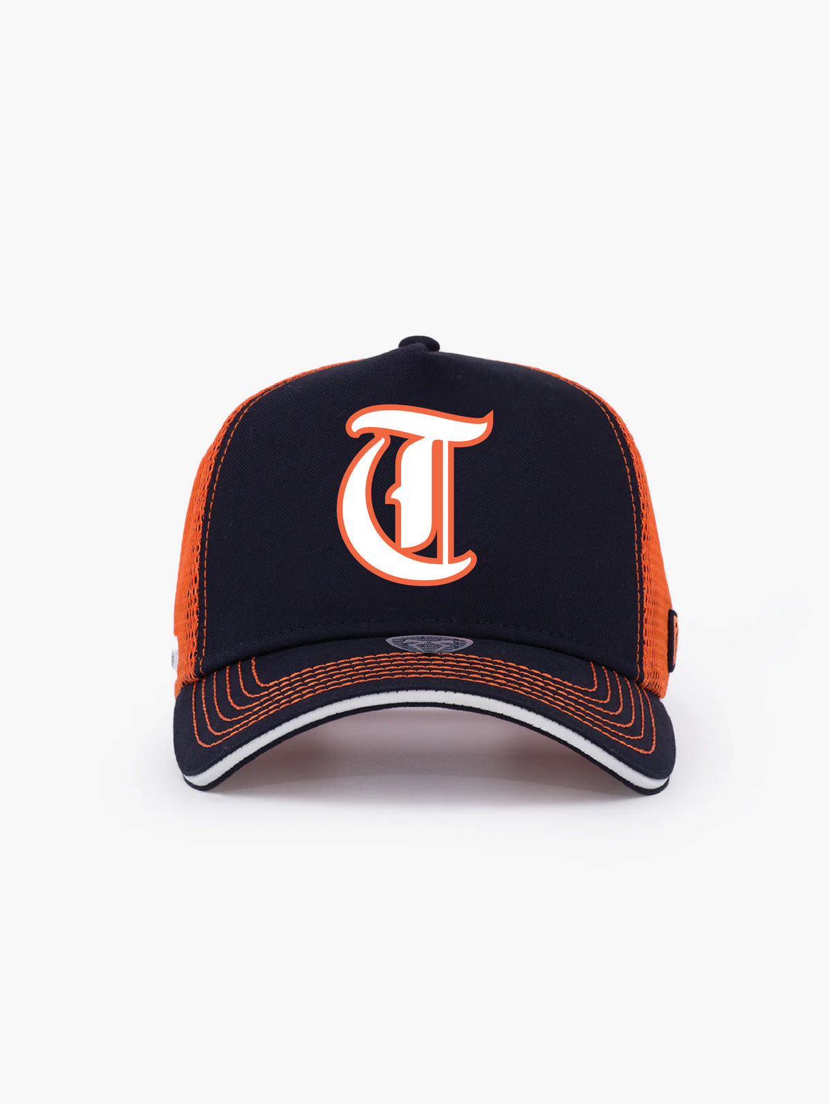 Trucker Hat - Name Collection - Custom Made - Lacivert/Turuncu