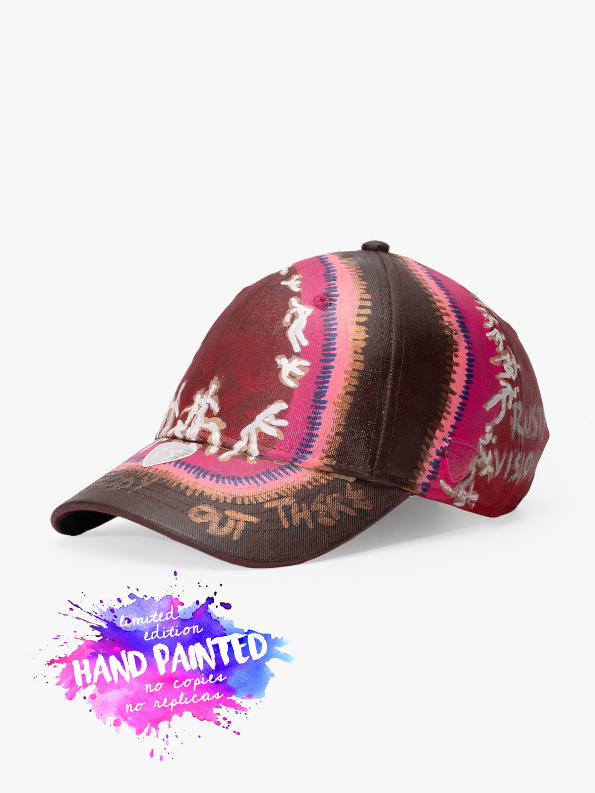 Baseball Cap - Art Collection - Upcycling - Burgundy