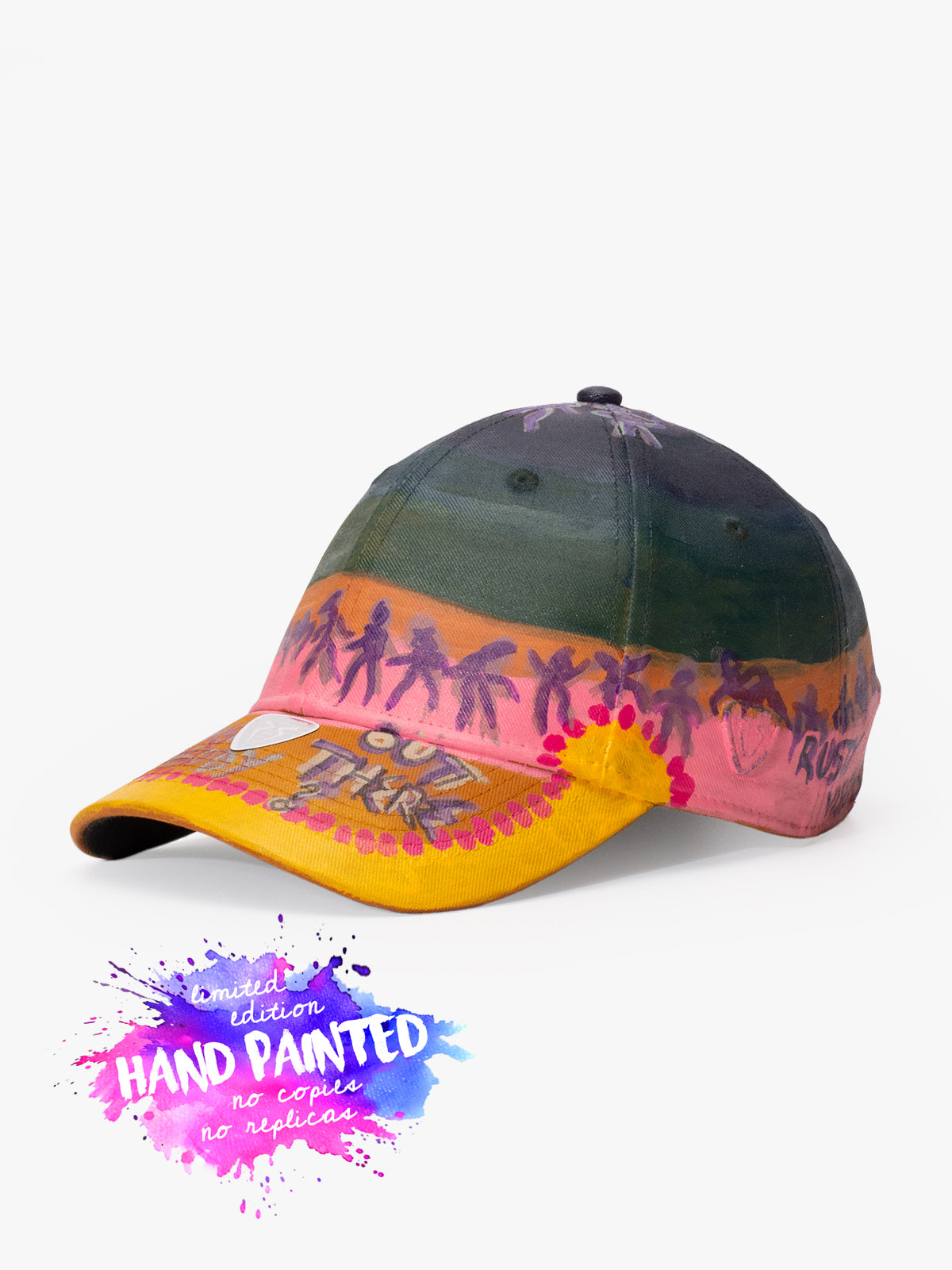 Baseball Cap - Art Collection - Upcycling - Yellow