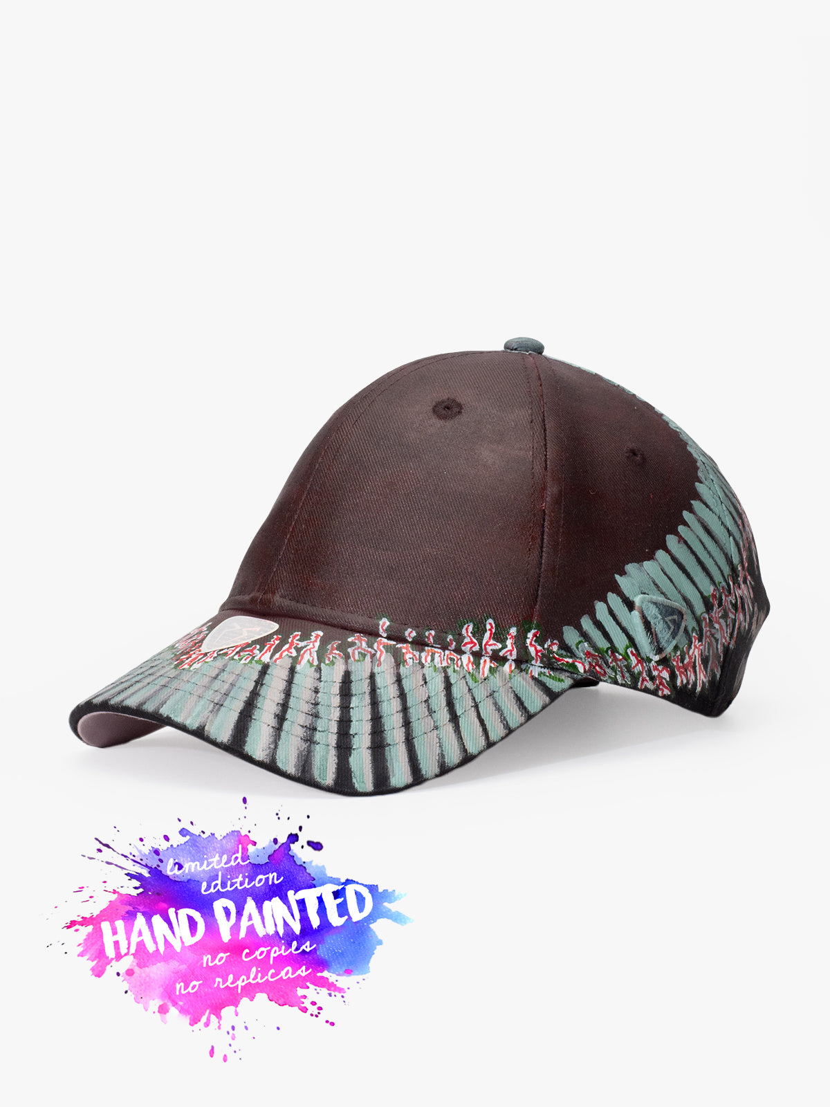 Baseball Cap - Art Collection - Upcycling - Brown