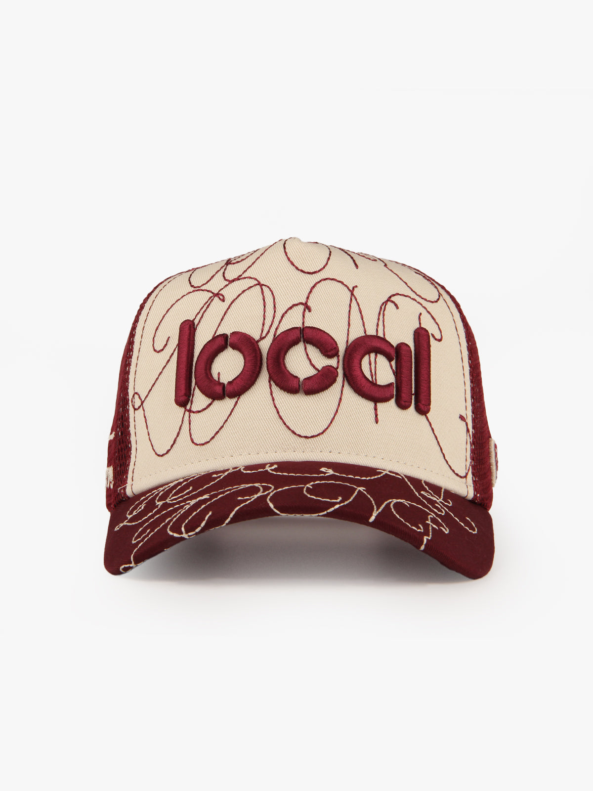 Trucker Şapka - Local - Bej/Bordo