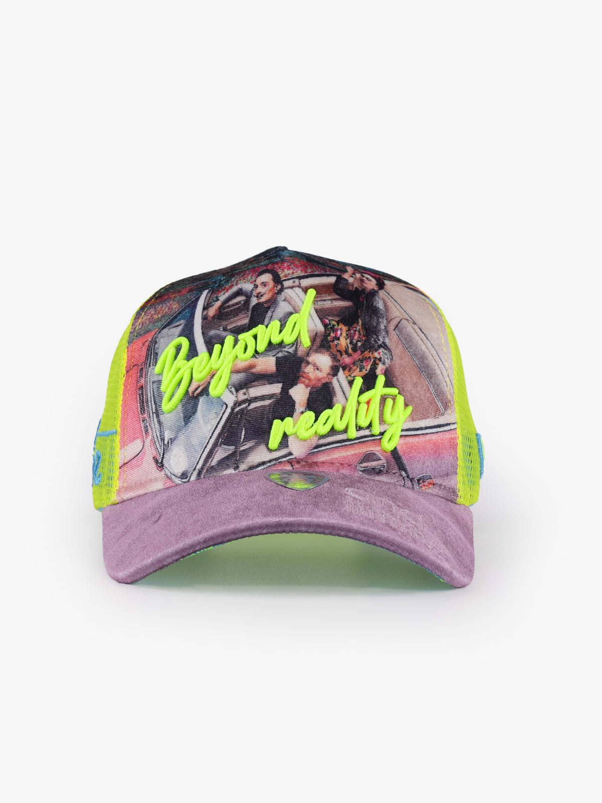 Trucker Hat - Art Collection - Frida - Pink/Neon Green - 2