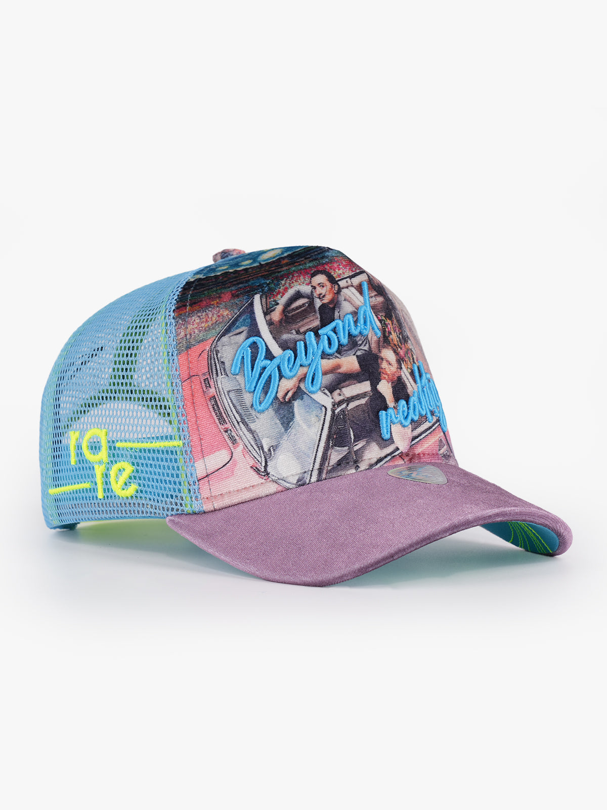 Trucker Hat - Art Collection - Frida - Pink/Blue - 3