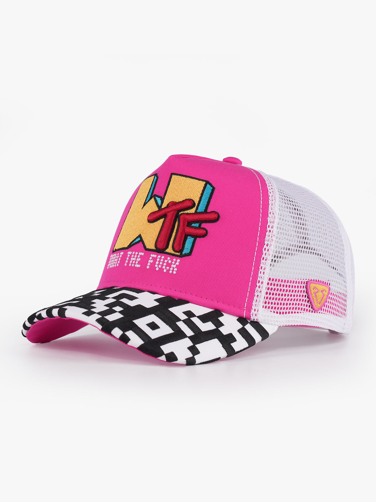 Trucker Şapka - What - Pembe/Beyaz
