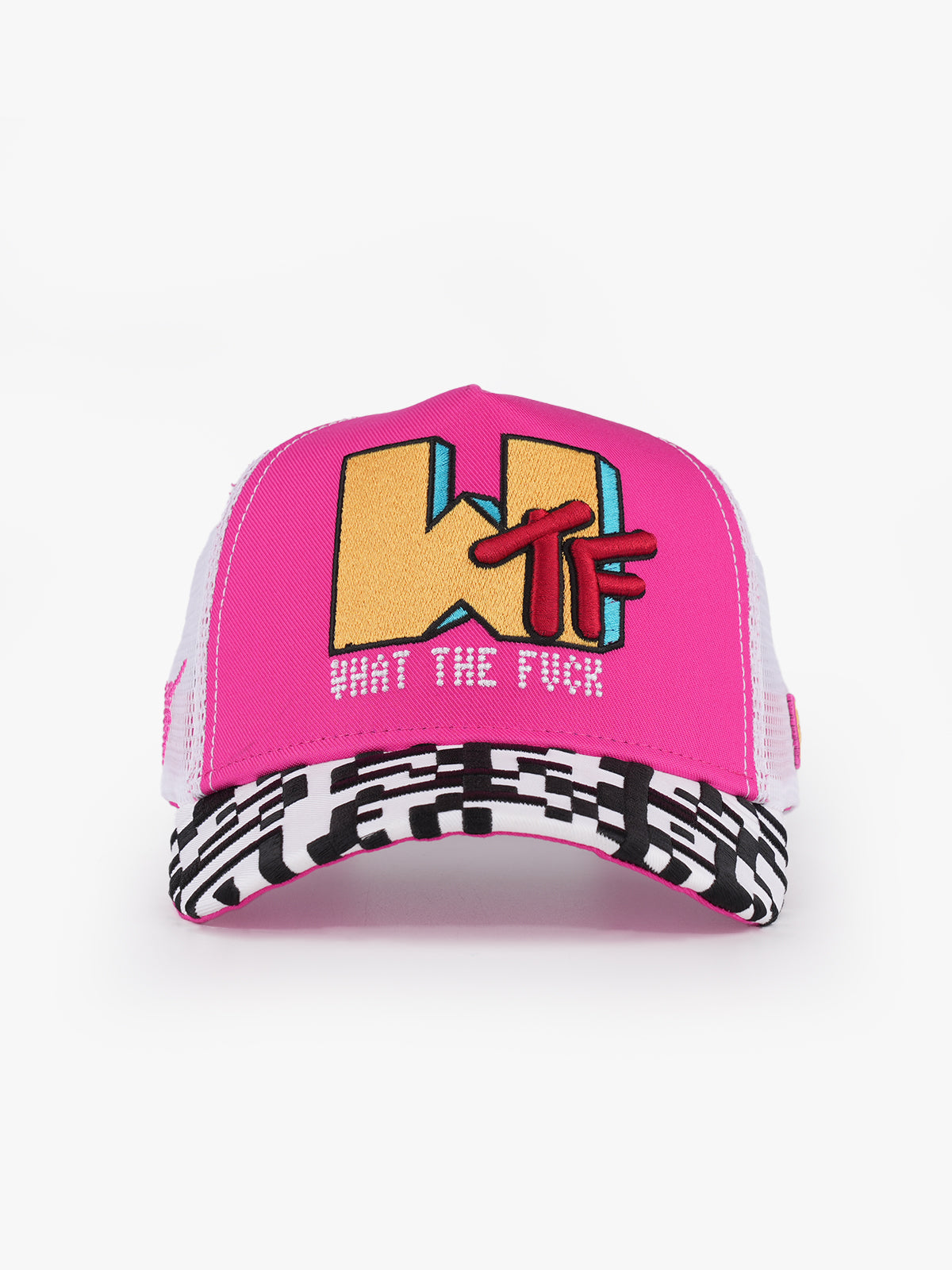 Trucker Şapka - What - Pembe/Beyaz