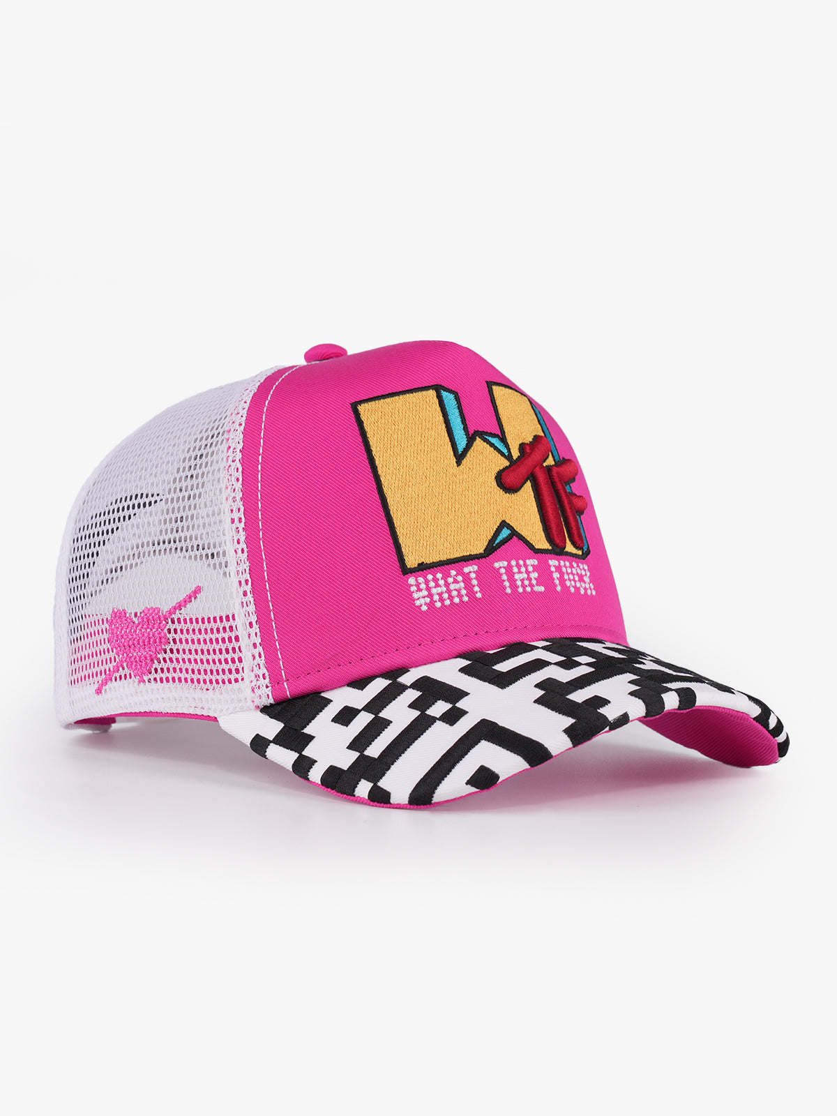 Trucker Hat - Urban Collection - What - Pembe/Beyaz