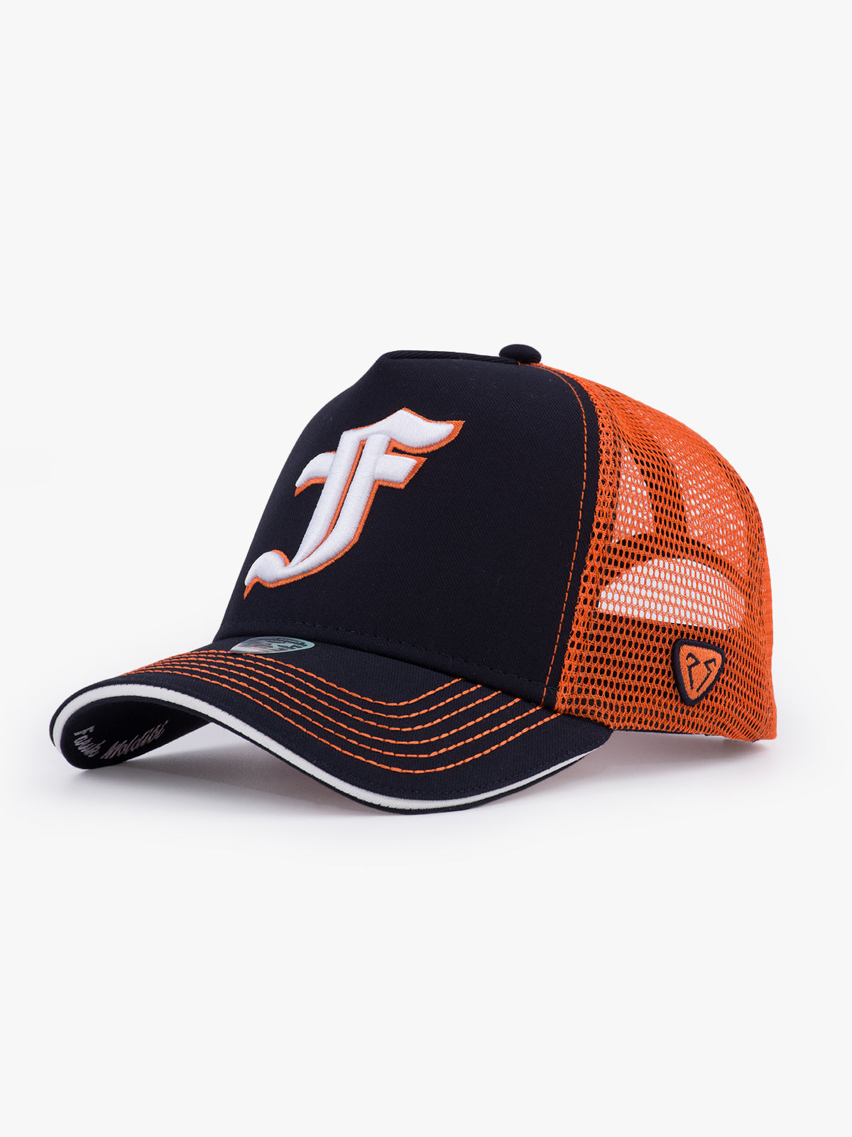 Trucker Hat - Name Collection - Custom Made - Lacivert/Turuncu