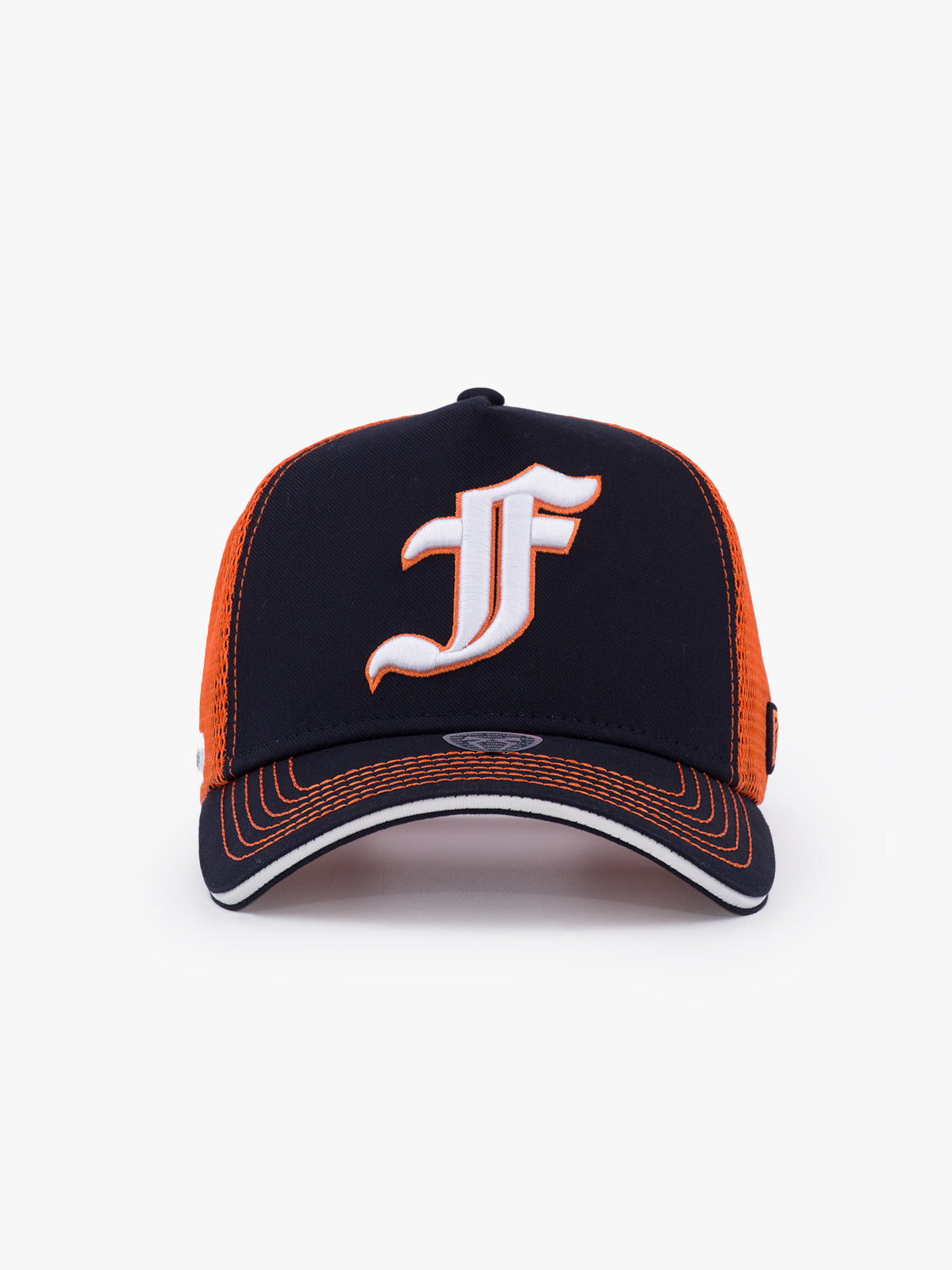 Trucker Hat - Name Collection - Custom Made - Lacivert/Turuncu