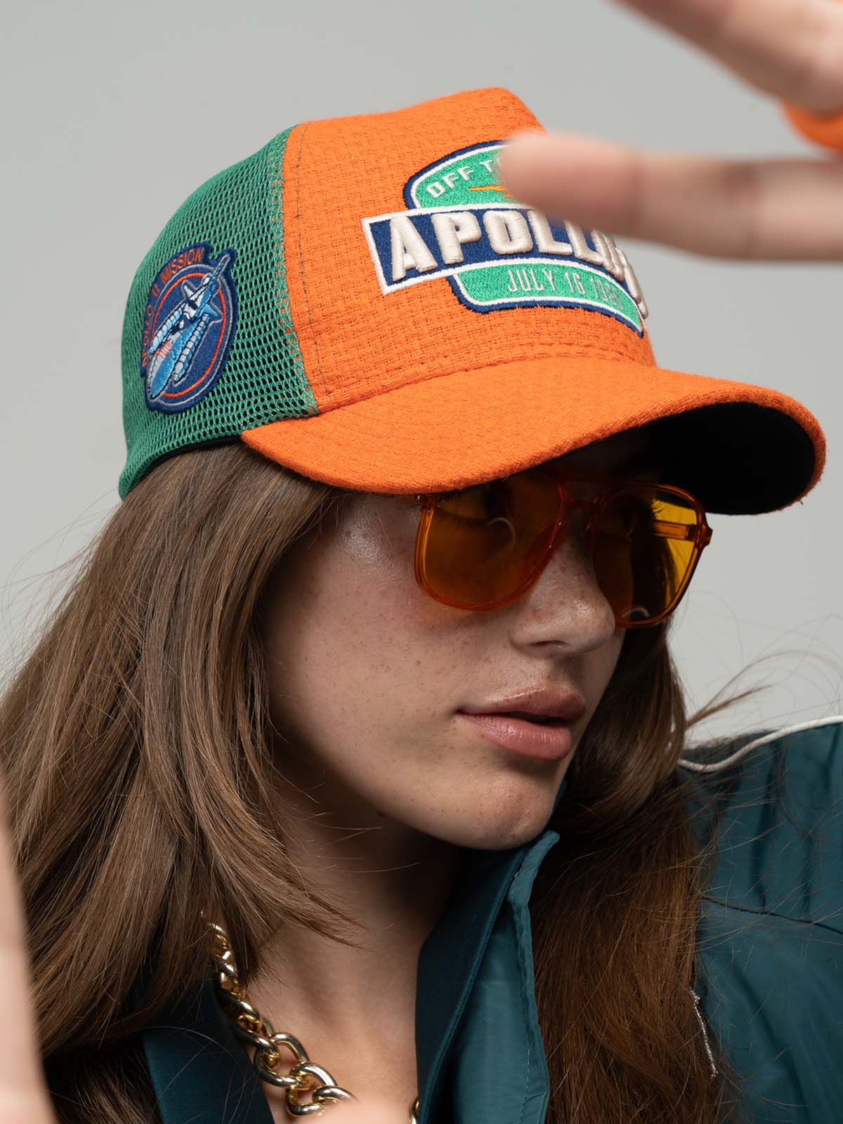 Trucker Hat - Curved Visor - Apollo - Orange