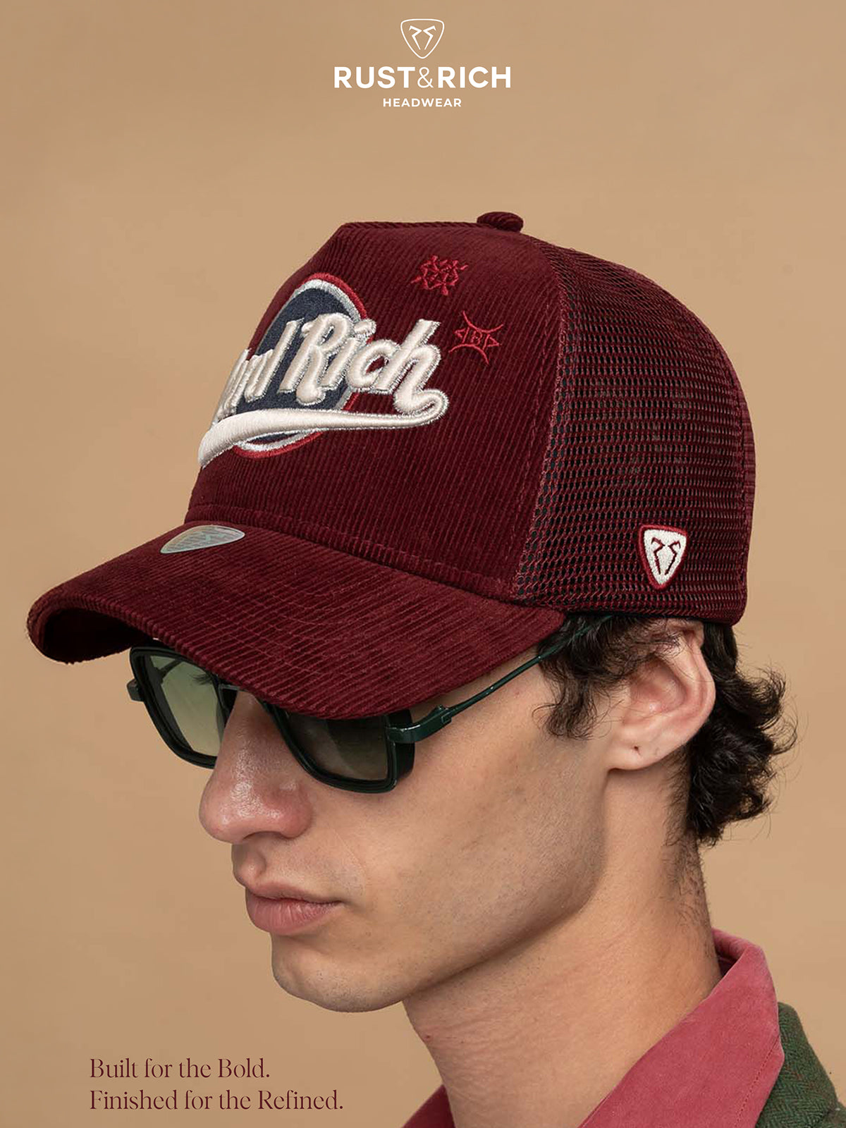 Trucker Şapka - Hard Rich - Bordo