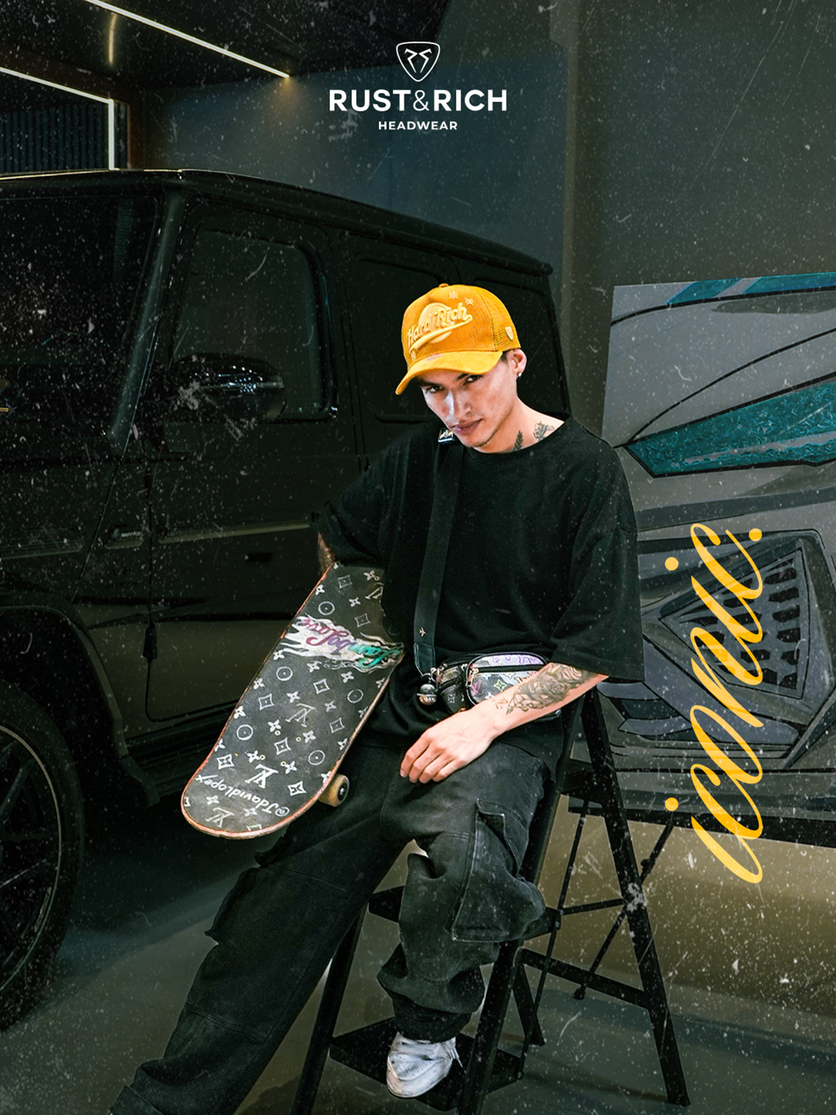 Trucker Şapka - Hard Rich - Sarı