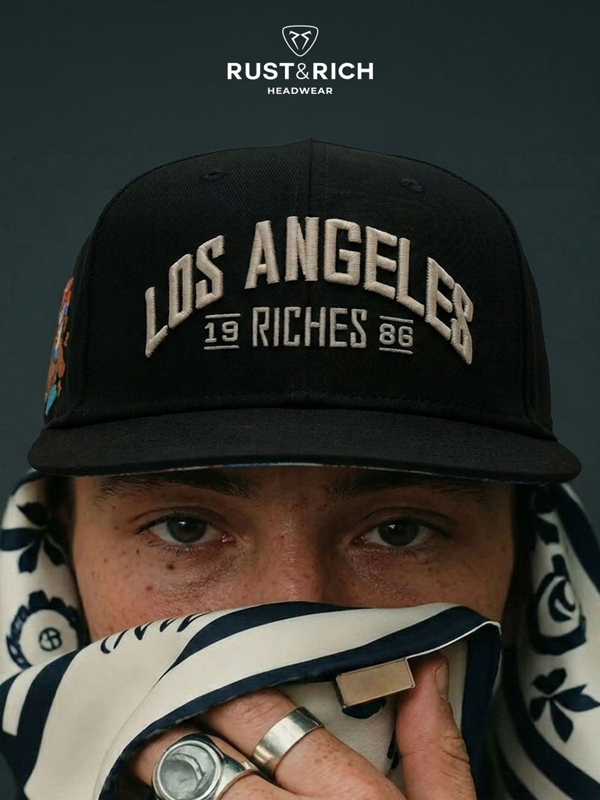 Snapback Cap - Los Angeles - Black