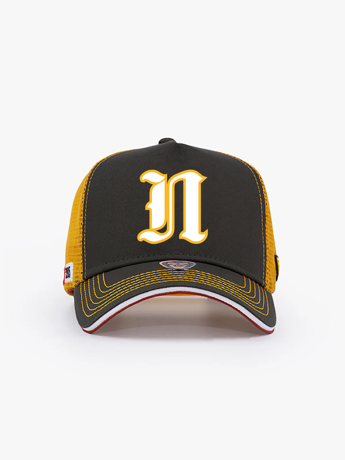 Trucker Hat - Name Collection - Custom Made - Haki/Sarı
