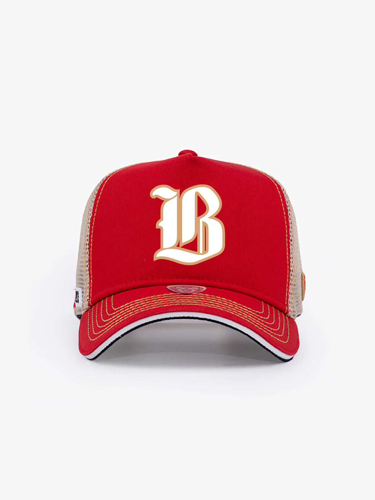 Trucker Hat - Name Collection - Custom Made - Kırmızı/Bej