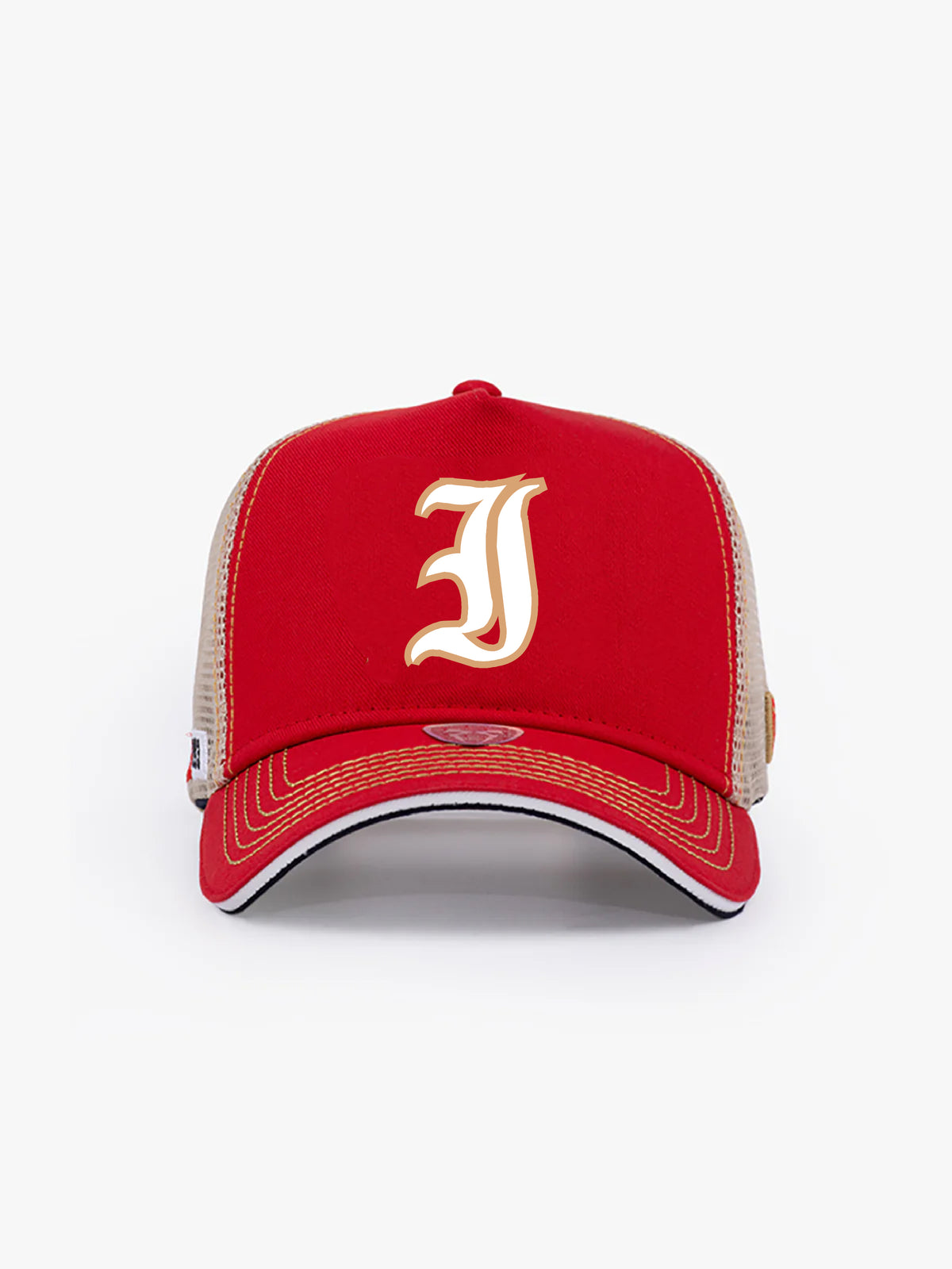 Trucker Hat - Name Collection - Custom Made - Kırmızı/Bej